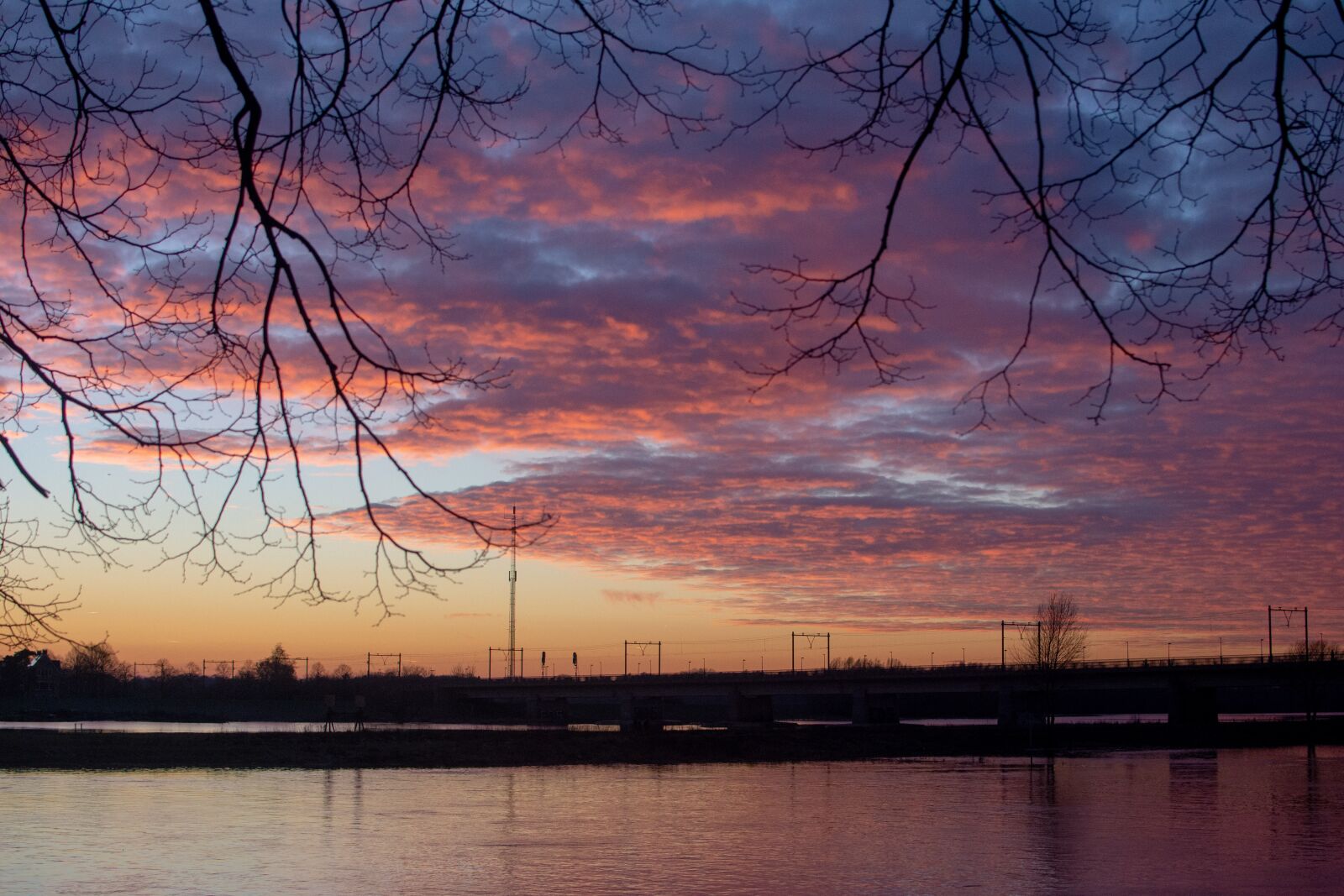 Nikon D7200 sample photo. Sunset, river, bridge photography