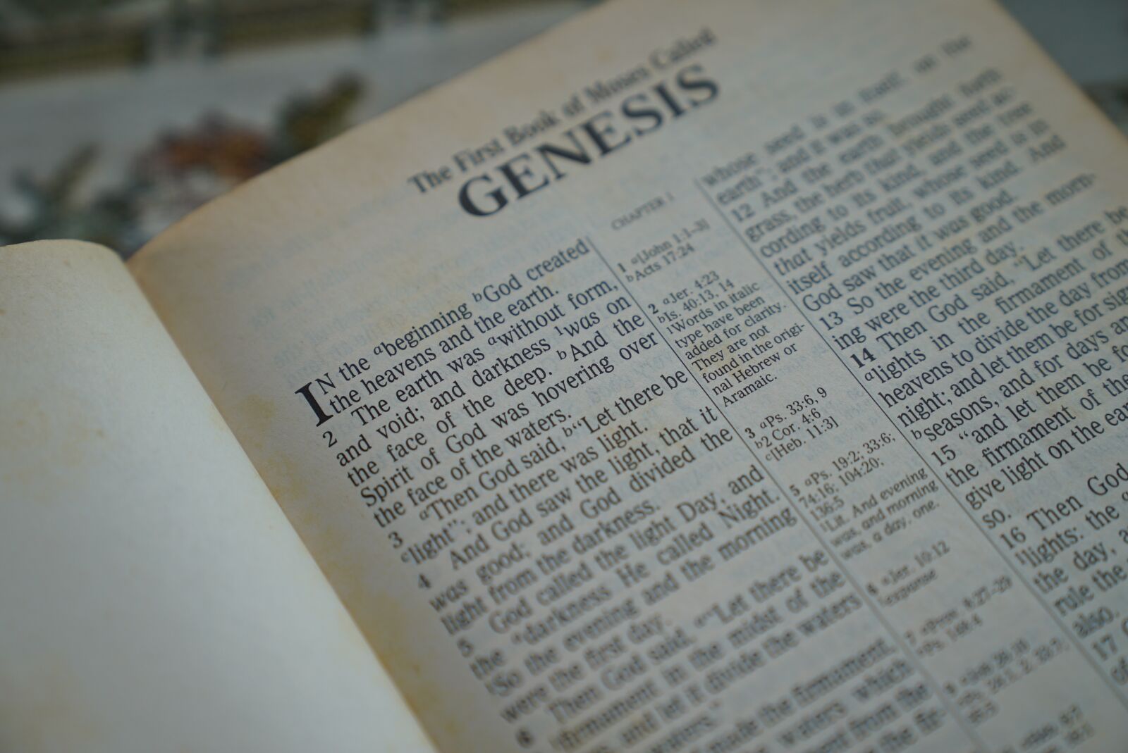 Sony a7S + Sony FE 24-70mm F2.8 GM sample photo. Bible, genesis, in the photography