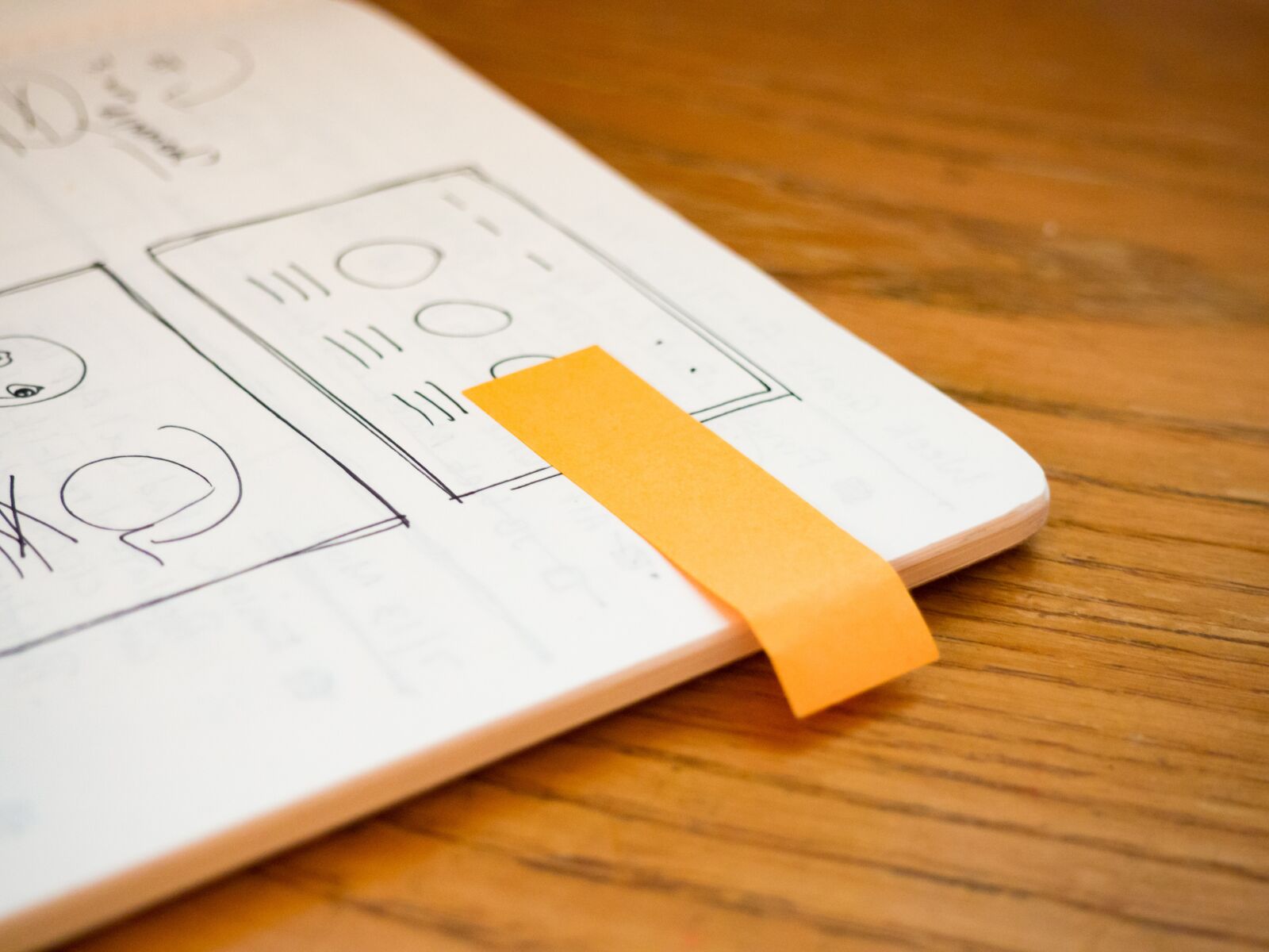 Olympus OM-D E-M10 sample photo. Notebook, mockups, sketch photography