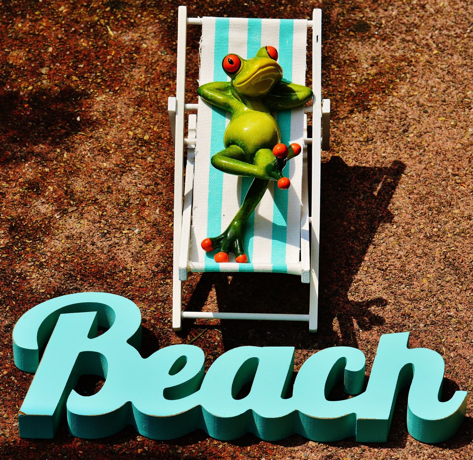 Nikon D3200 sample photo. Sun loungers, beach, font photography