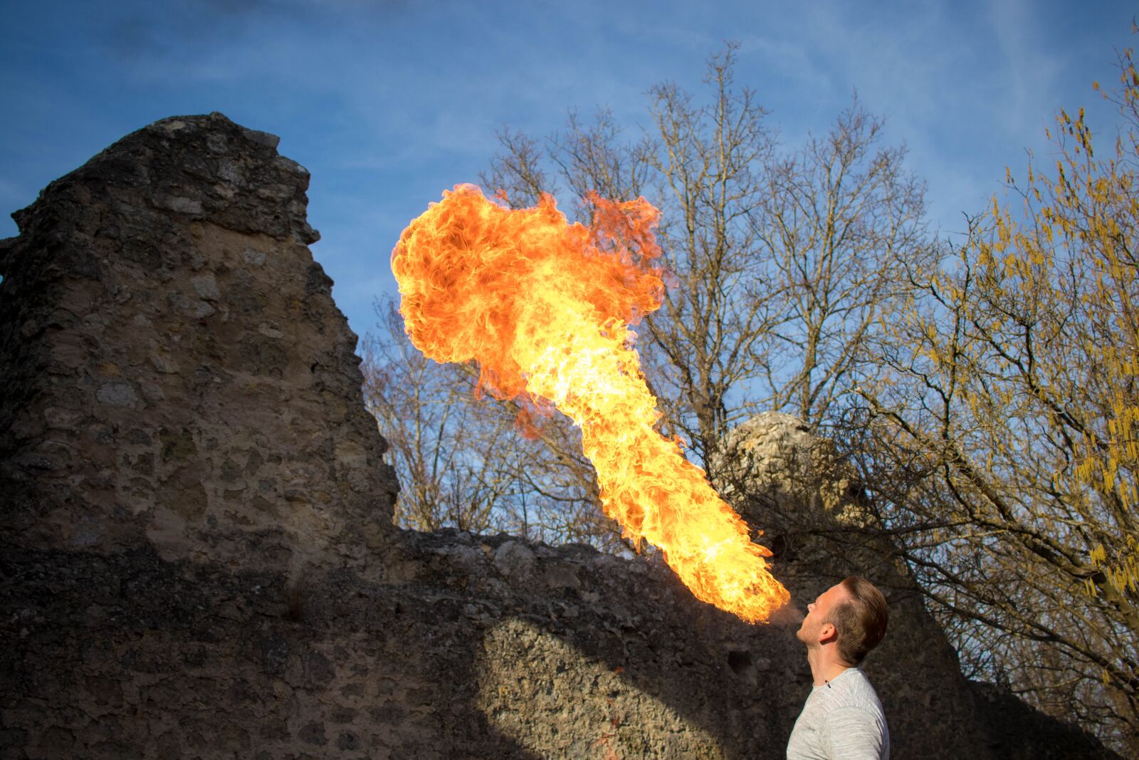 Canon EF-S 24mm F2.8 STM sample photo. Fire haunt, fire, flamen photography
