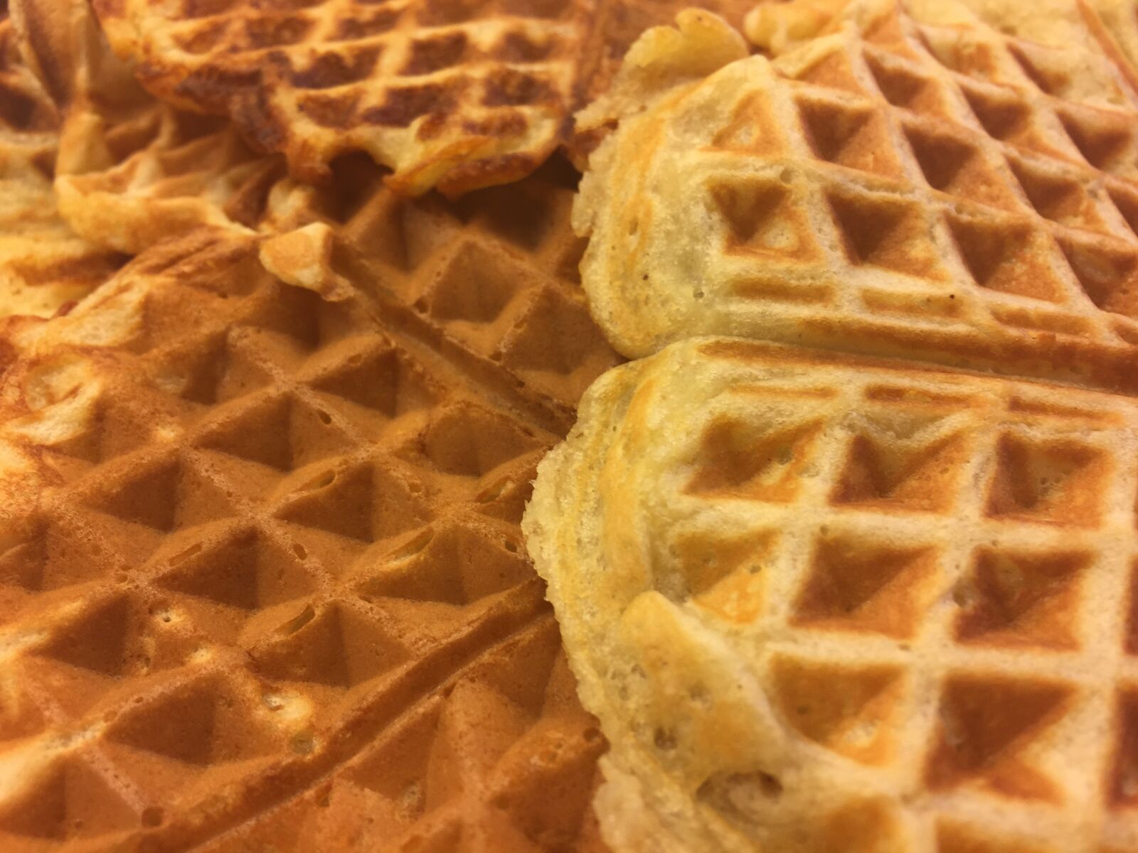 Apple iPhone 6 Plus sample photo. Waffles, freshly made waffles photography