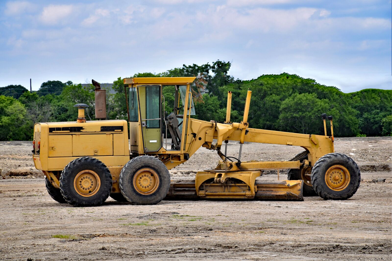 Nikon D5500 sample photo. Grader, machinery, construction photography