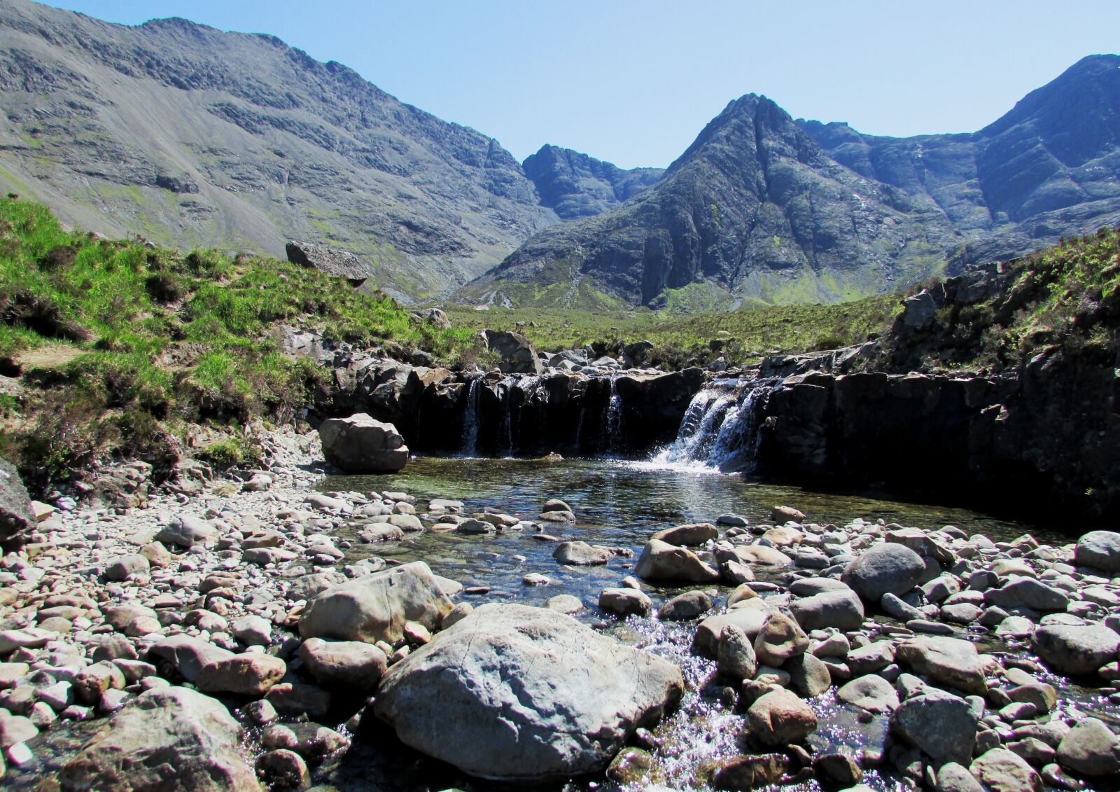 Canon PowerShot SX500 IS sample photo. Scotland, fairy pools, isle photography