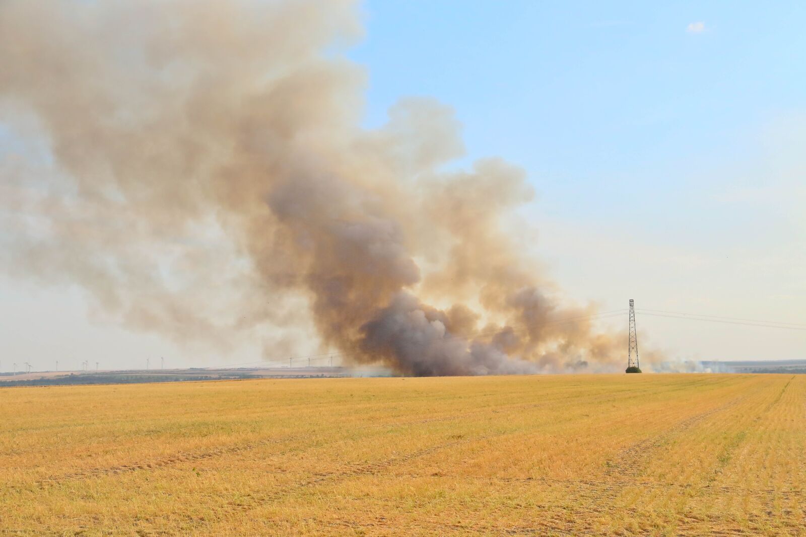 Canon EOS 70D sample photo. Heatwave, fire, fields photography