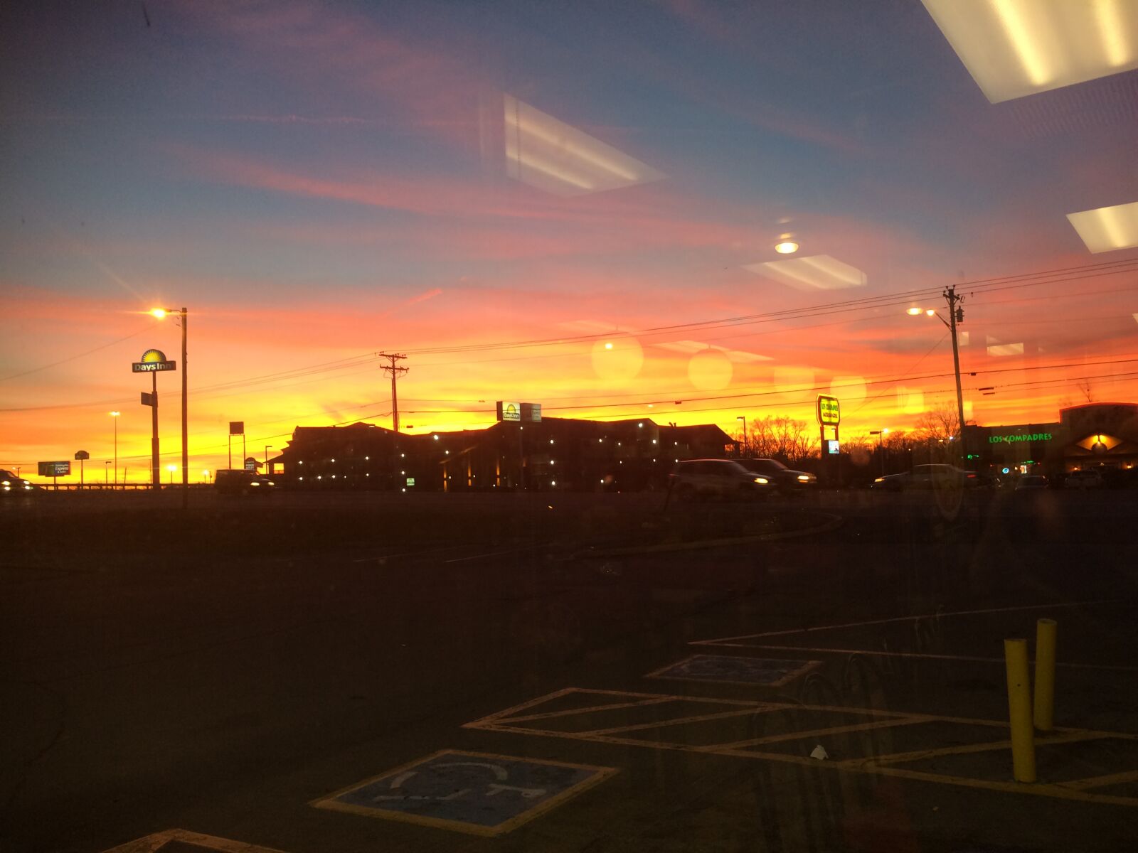 iPhone 5s back camera 4.15mm f/2.2 sample photo. Orange, reflection, sky, sunset photography