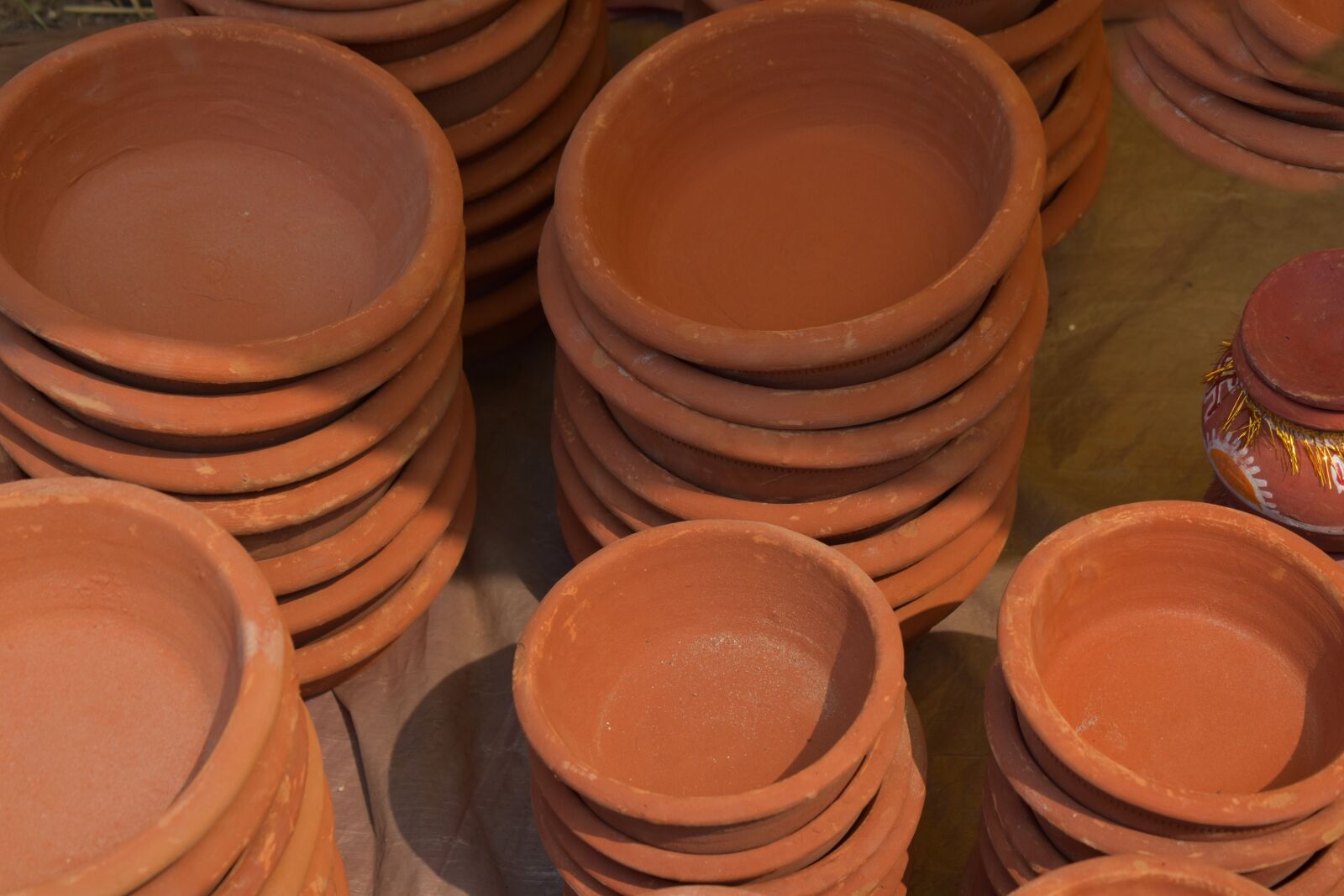 Nikon D5600 sample photo. Clay bowls, pottery, craft photography
