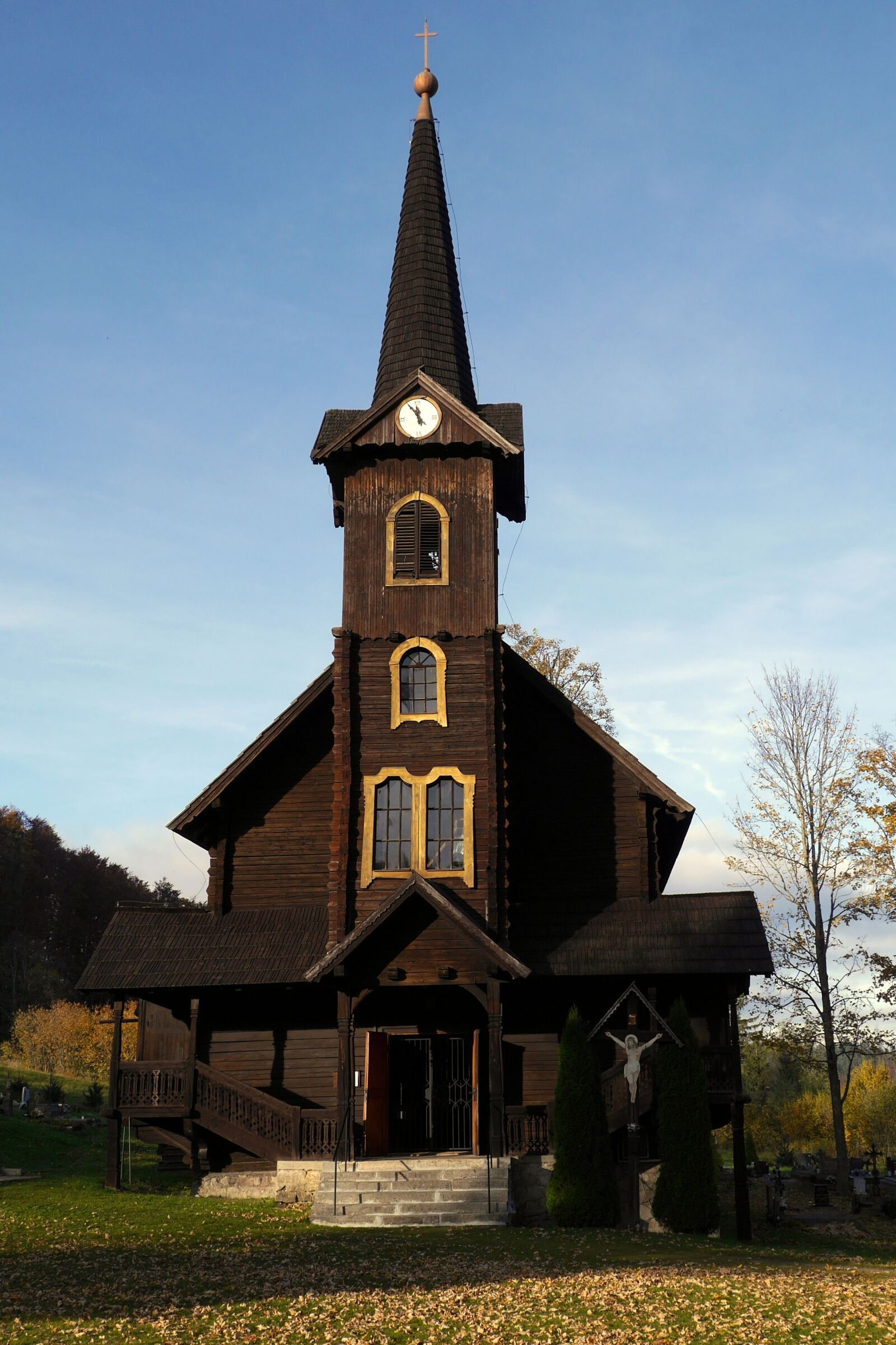 Panasonic Lumix DMC-G6 sample photo. Church, autumn, slovakia photography