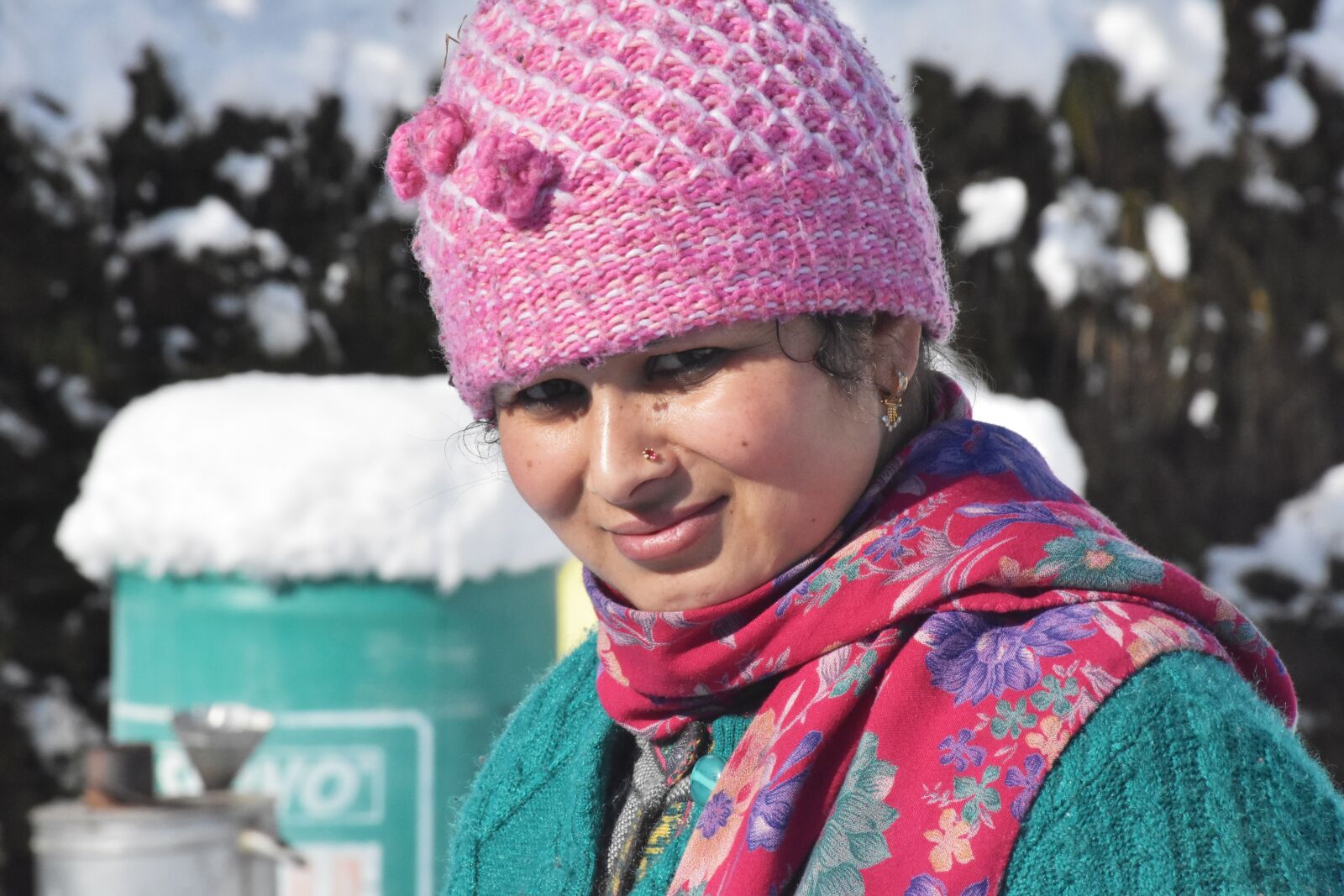 Nikon D7200 sample photo. Lady, ice, snow photography