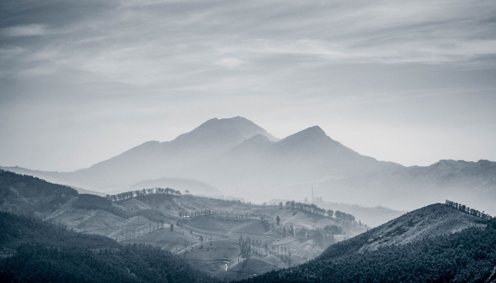 Sony Alpha DSLR-A200 sample photo. Mountain, valley, tea plantation photography