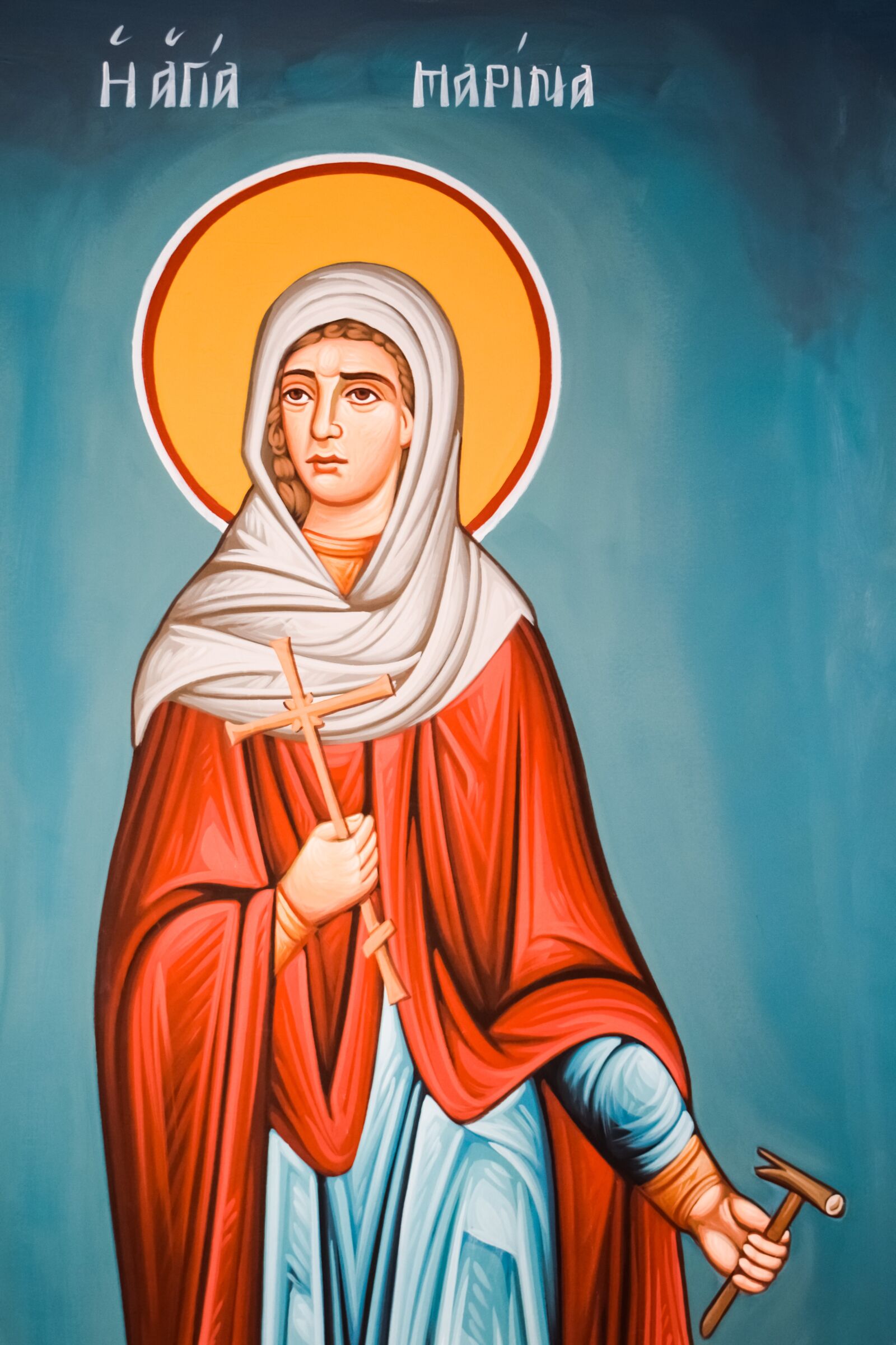 Nikon D3300 sample photo. Ayia marina, saint, iconography photography