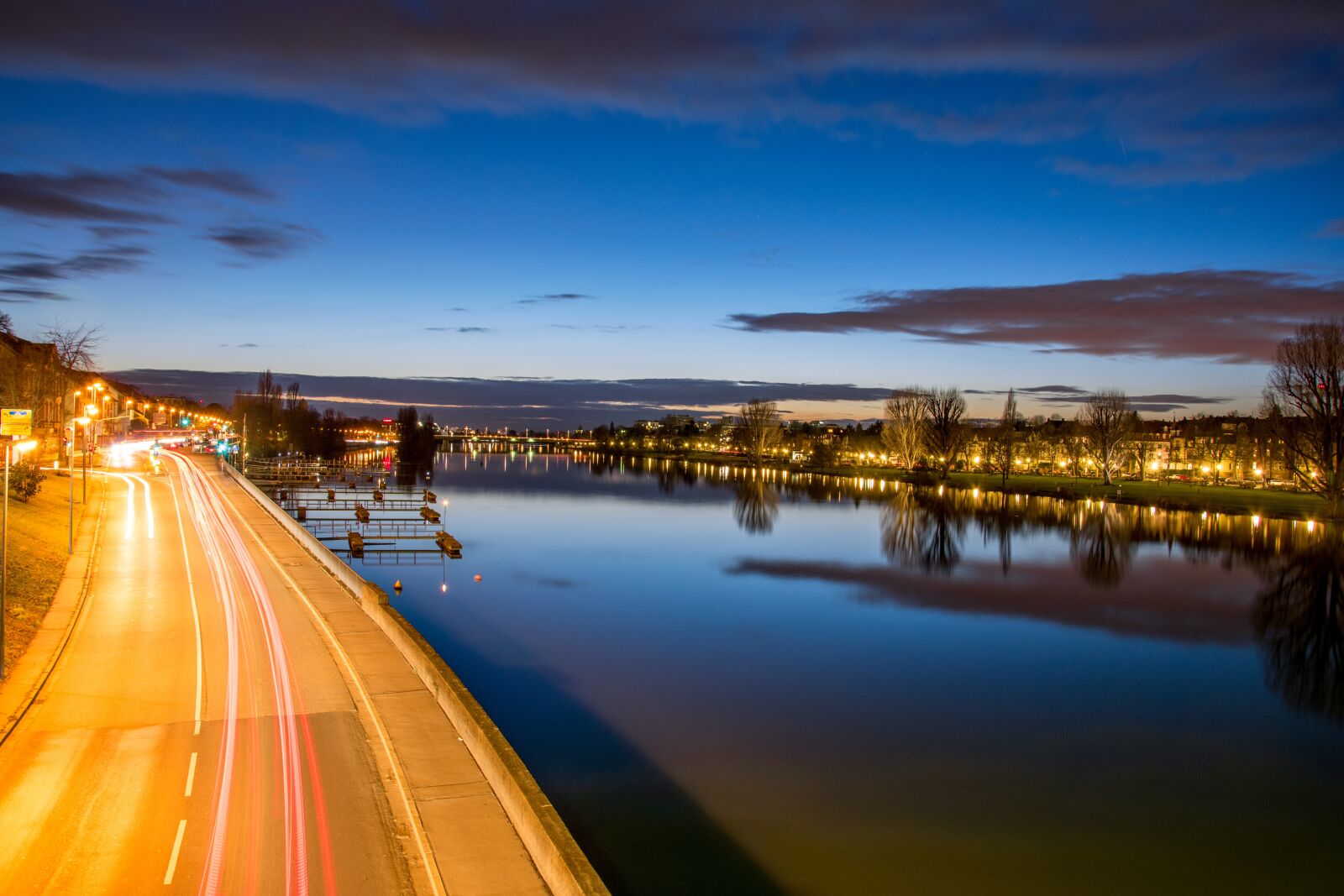 Nikon D5300 sample photo. Heidelberg, night, reflexion photography