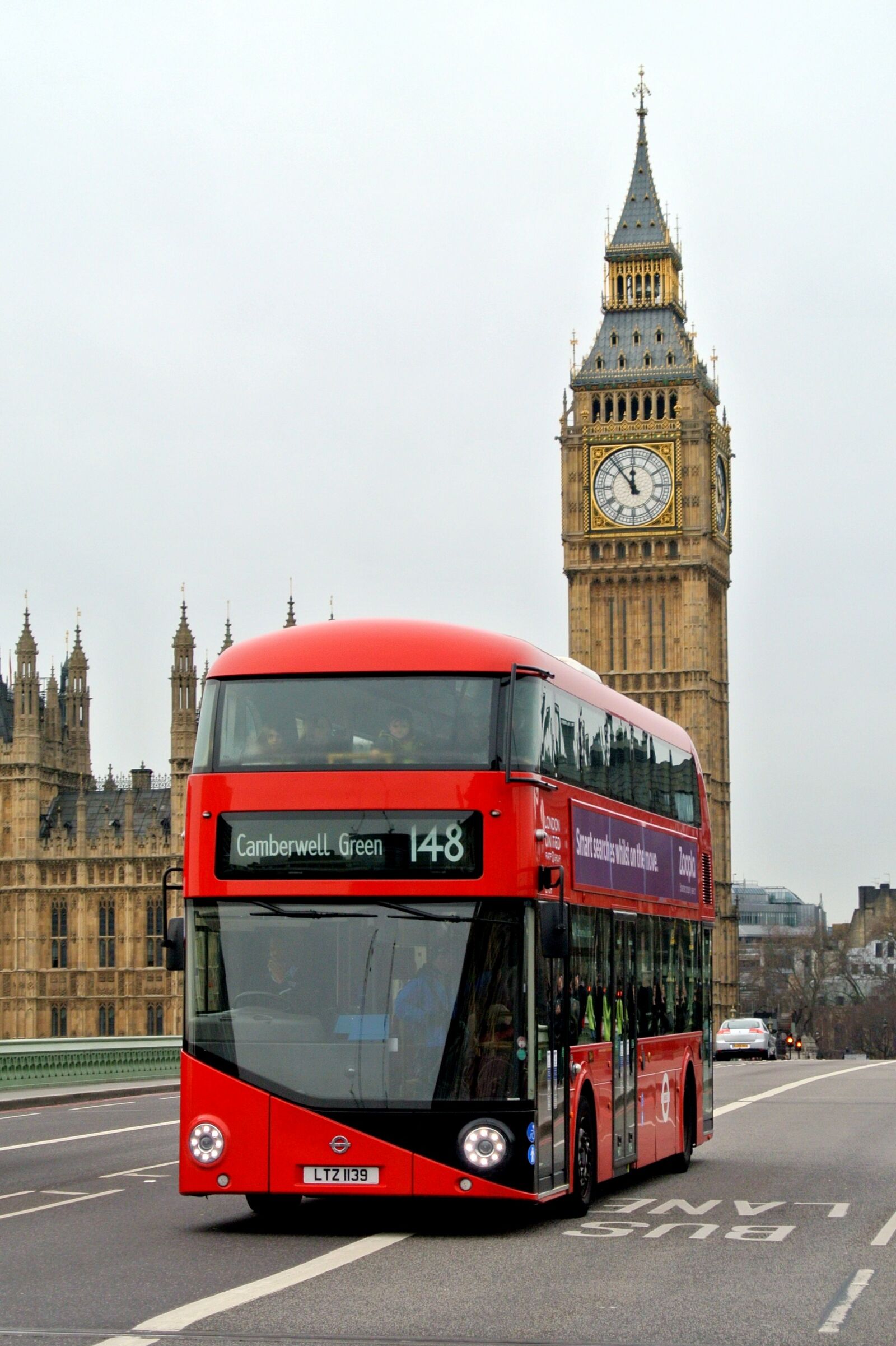 Nikon 1 J2 sample photo. London bus, england, britain photography