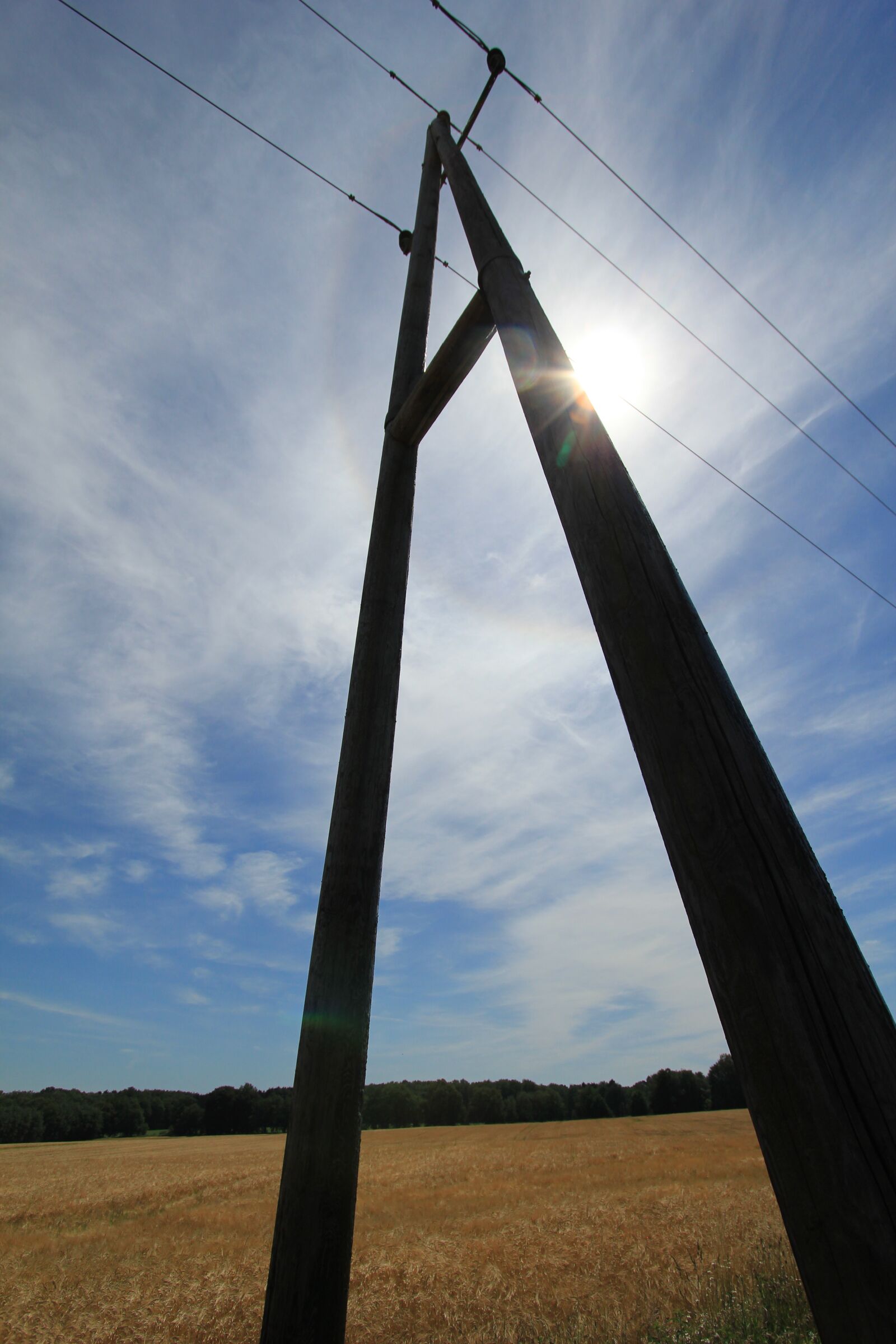 Canon EOS 550D (EOS Rebel T2i / EOS Kiss X4) sample photo. Current, strommast, power line photography