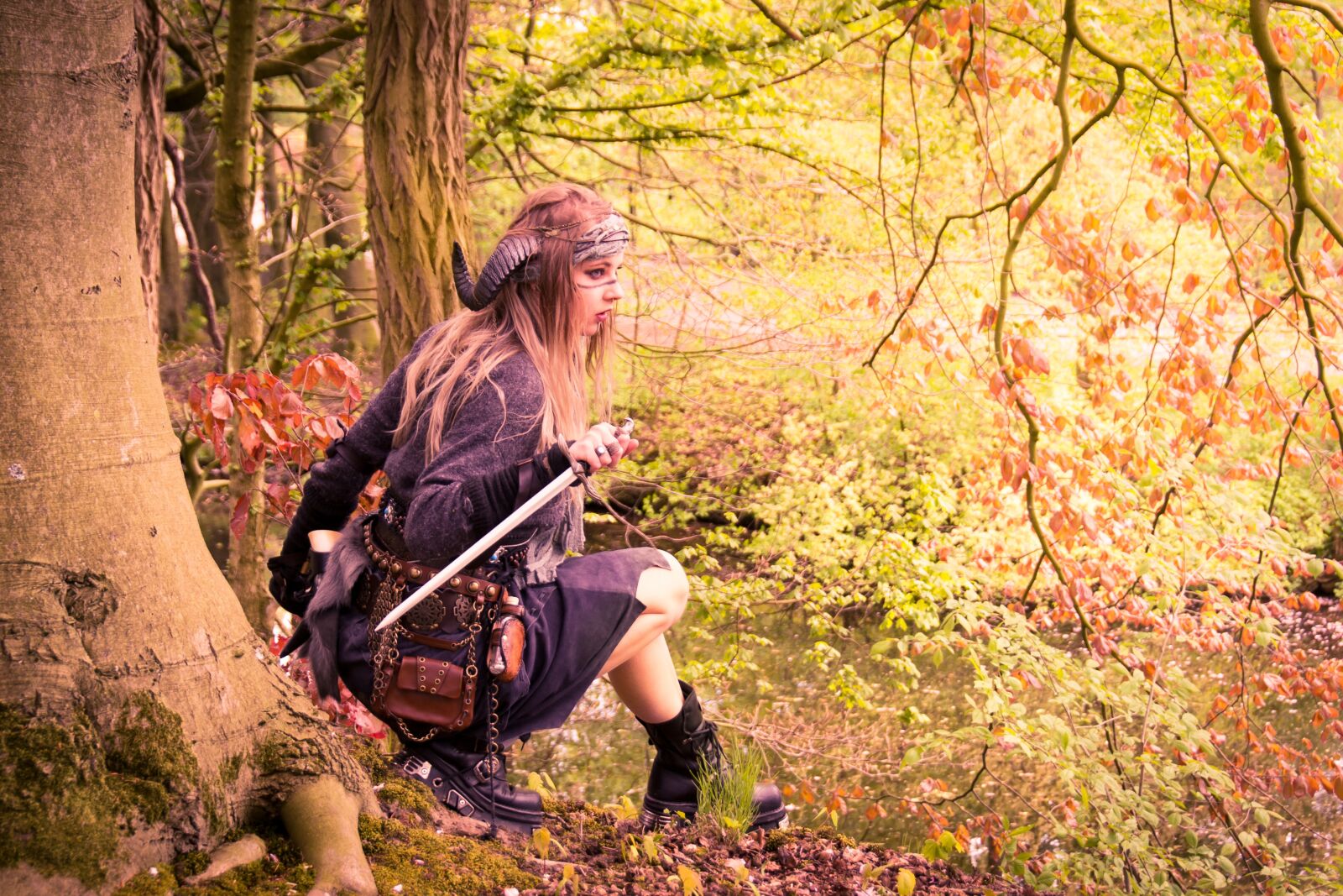 Nikon D3100 sample photo. Forest model, mysterious, fantasy photography