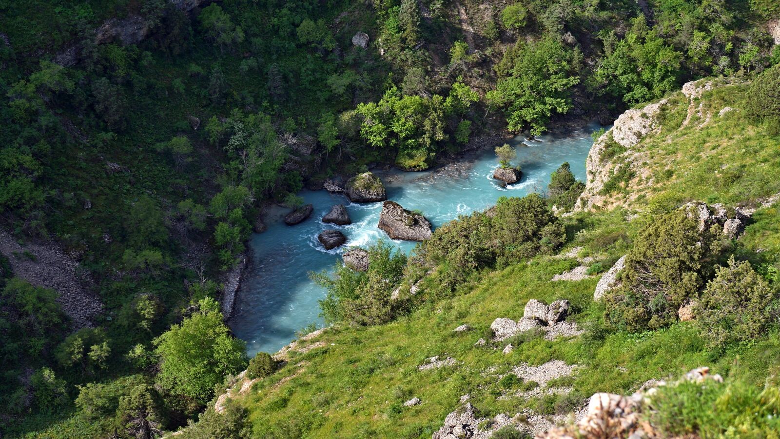 Sony Alpha NEX-5N sample photo. Mountain river, canyon, aksu photography