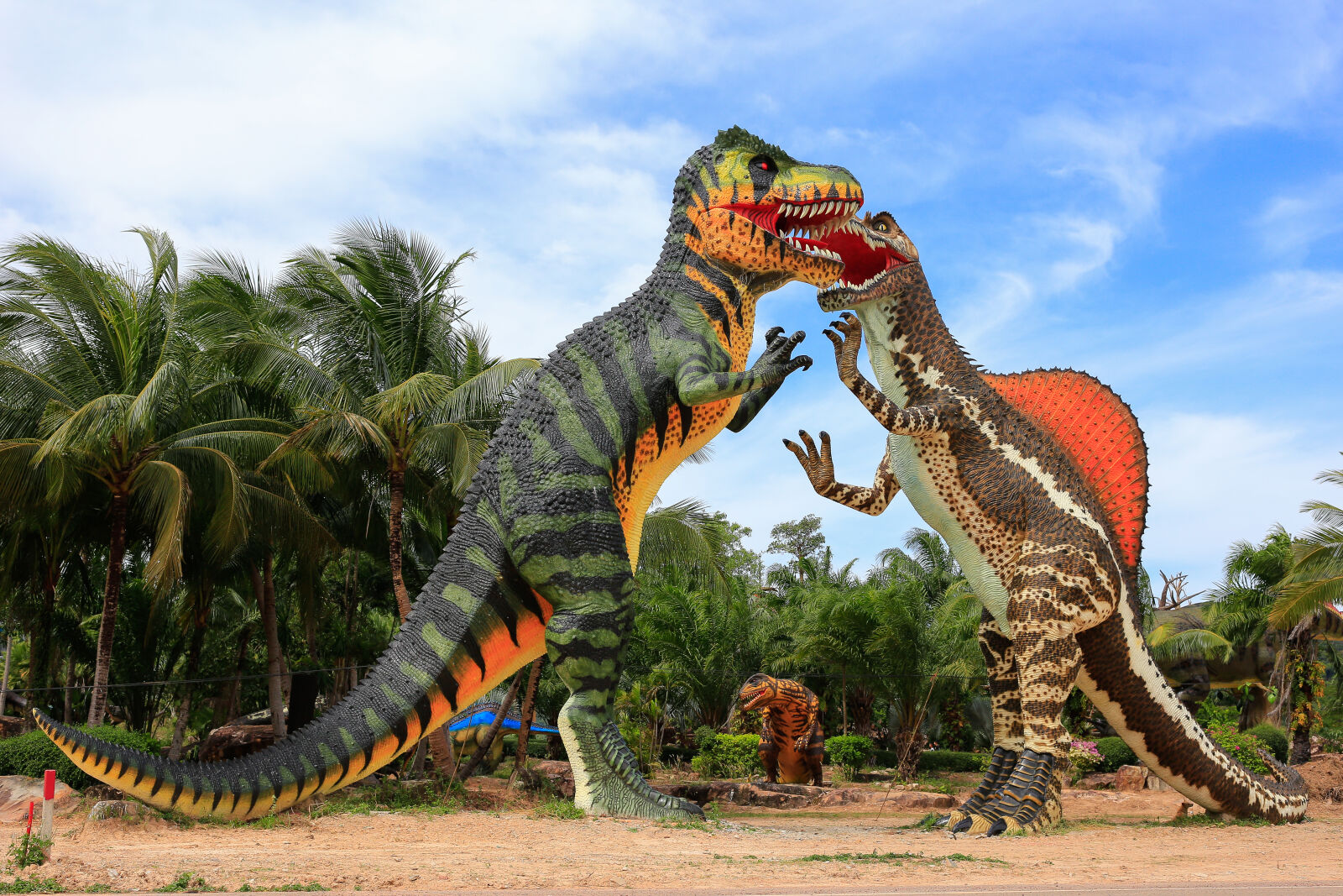 Canon EF 40mm F2.8 STM sample photo. Dinosaur, garden, dinosaur, model photography