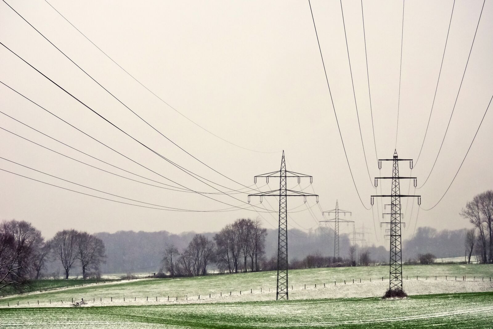 Olympus OM-D E-M10 sample photo. Landscape, power poles, energy photography