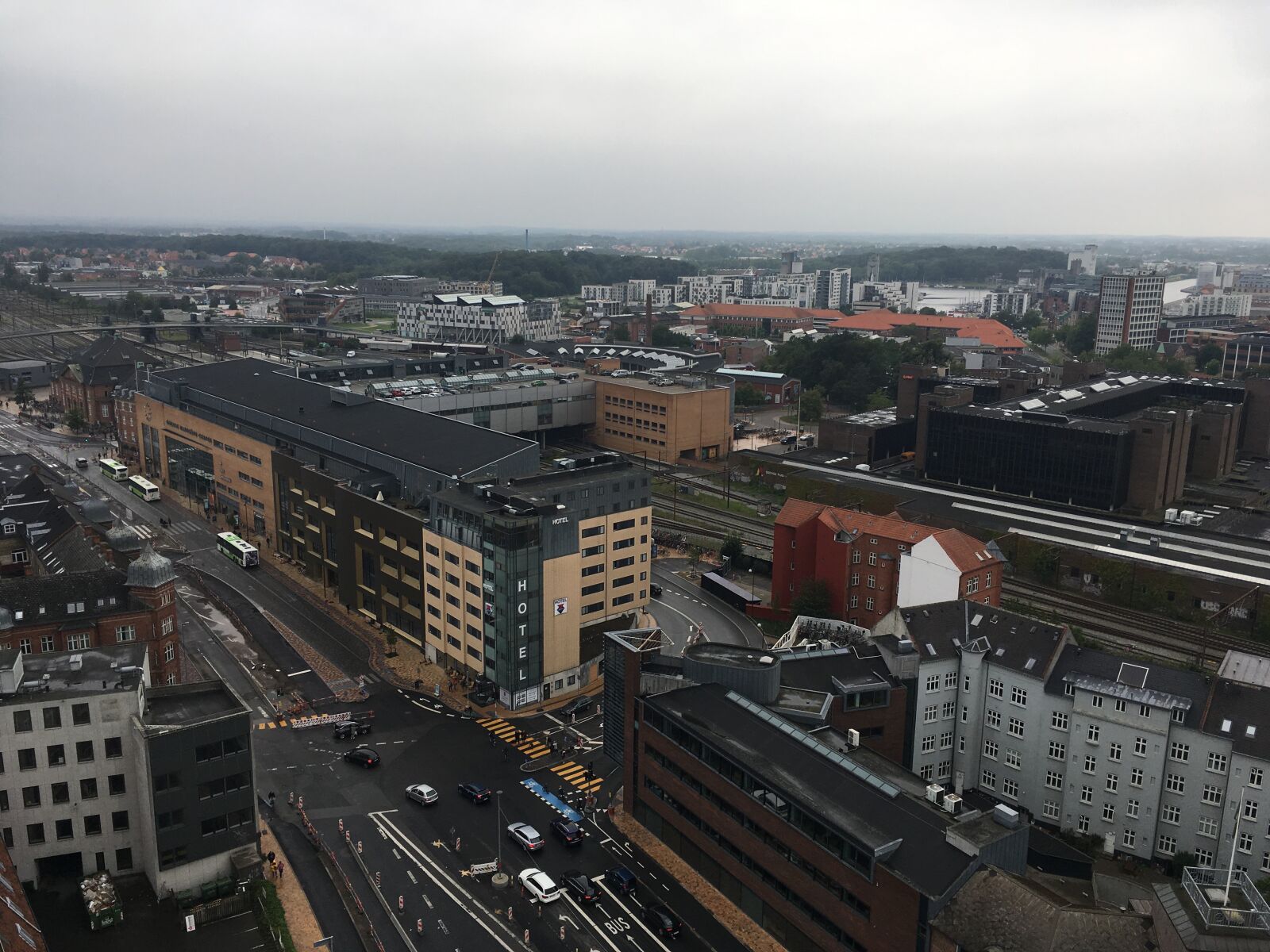 iPhone SE back camera 4.15mm f/2.2 sample photo. View, tbt tower, odense photography