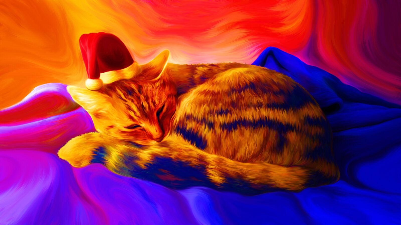 Samsung Galaxy S4 Mini sample photo. Cat, art, smudgepainting photography