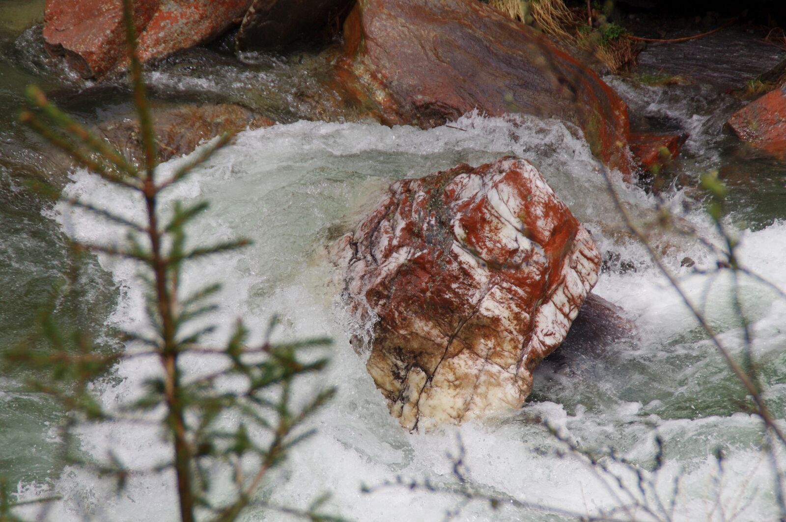 Pentax K-x sample photo. River, rapids, ticino photography