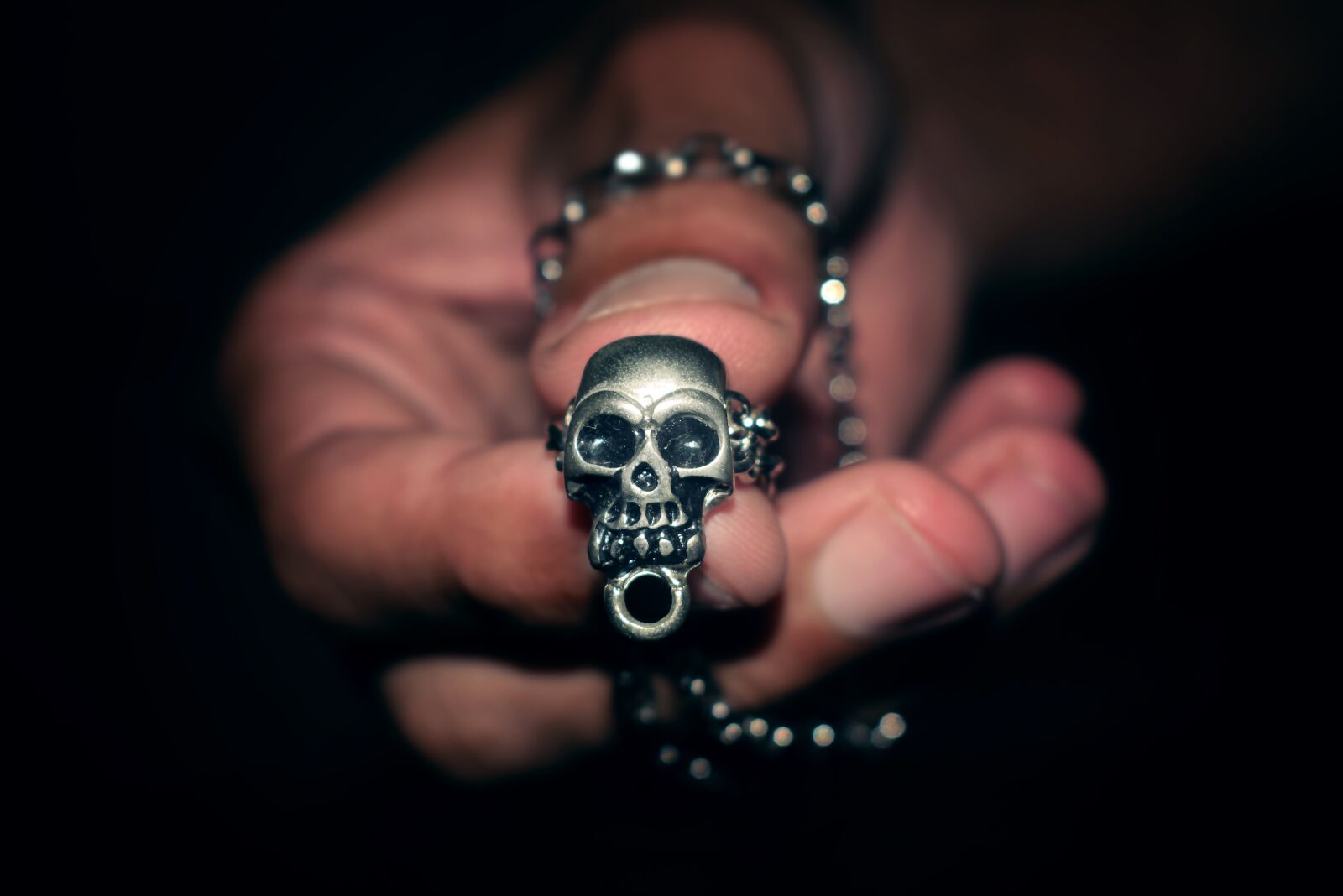 Nikon D5300 sample photo. Skull, hands, skin photography