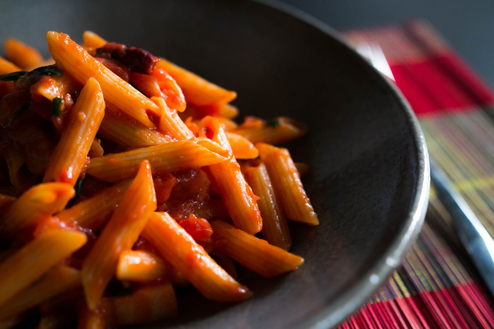 Canon EOS 70D sample photo. Pasta, penne, lunch photography
