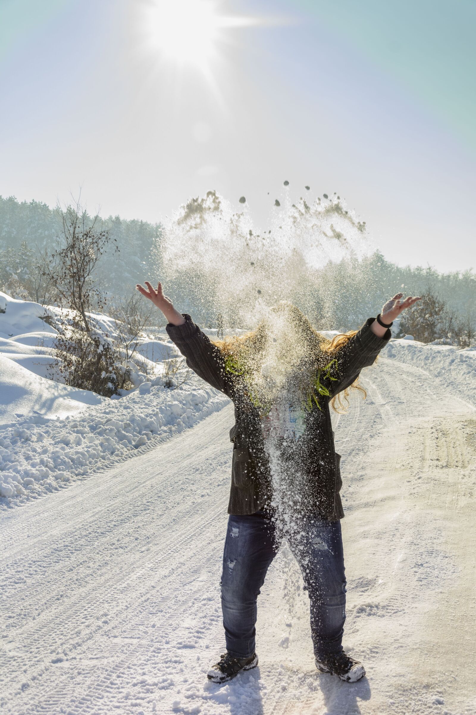 Nikon D7100 sample photo. Snow, winter, girl photography