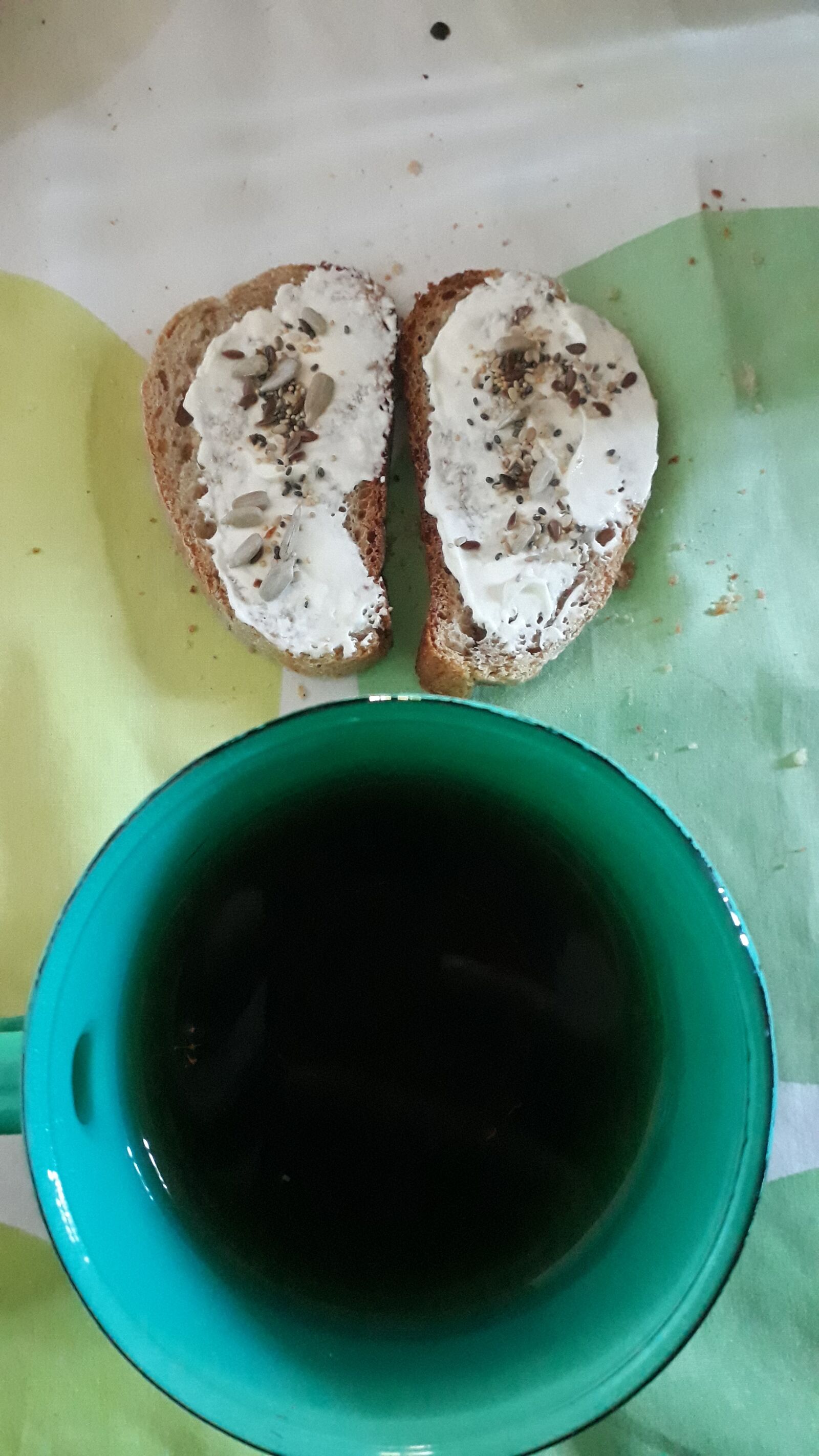 Samsung Galaxy J7 Prime sample photo. Breakfast, toast, tea photography
