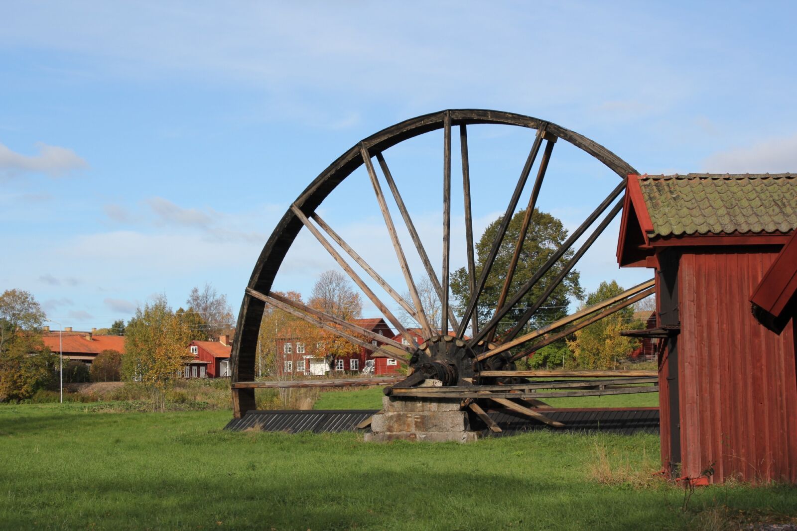 Canon EOS 550D (EOS Rebel T2i / EOS Kiss X4) sample photo. Sweden, mill wheel, water photography