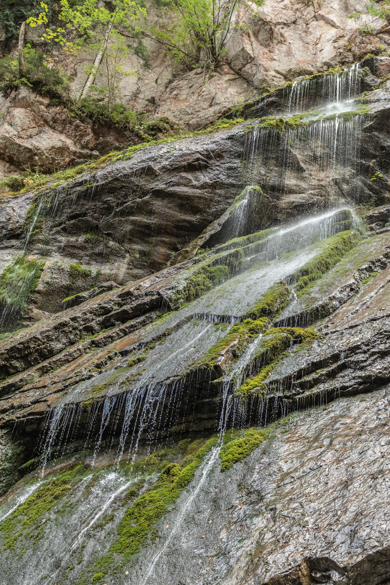 Nikon D500 sample photo. Waterfall, mountains, gorge photography