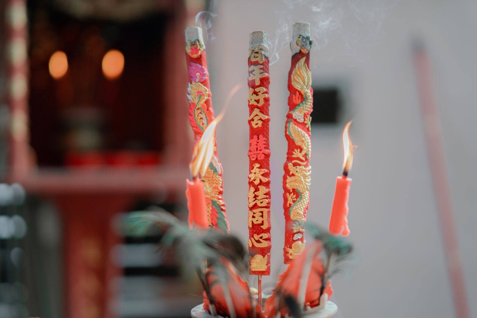 Samyang AF 50mm F1.4 FE sample photo. Traditional, candle, chinese photography