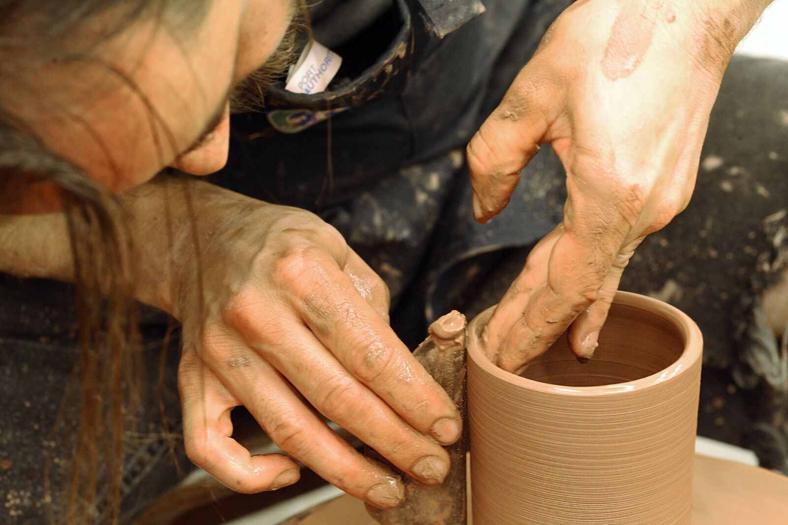 Nikon D3 sample photo. Potters wheel, ceramics, wheel photography