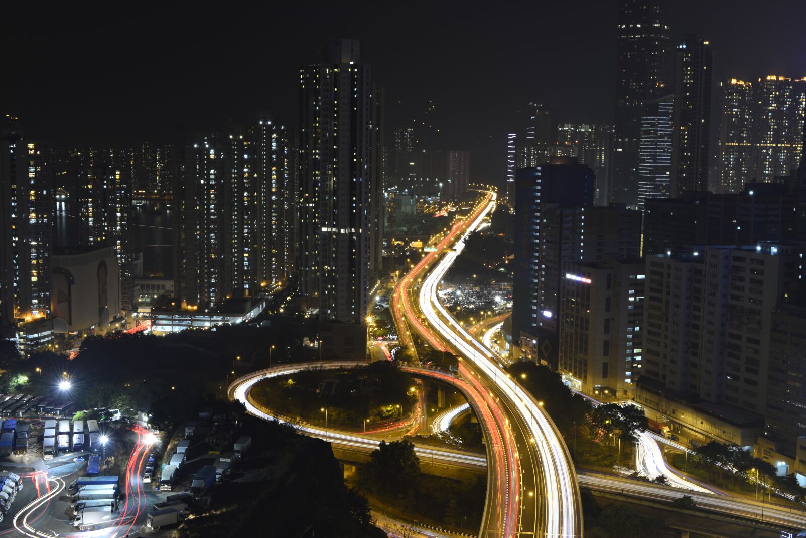 Nikon D5200 sample photo. Hong kong, night, light photography
