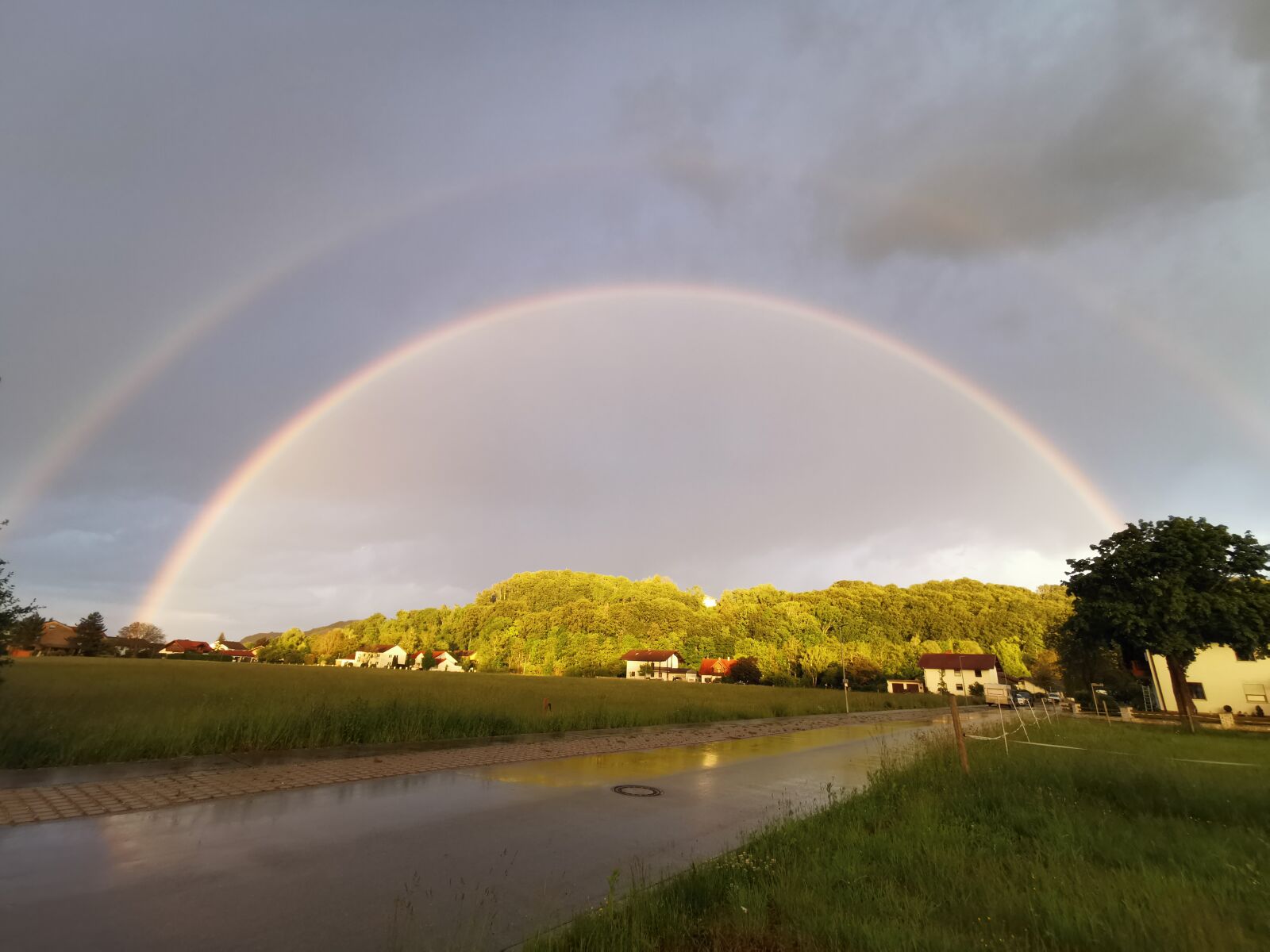 HUAWEI P30 Pro sample photo. Rainbow, thunderstorm, sun photography