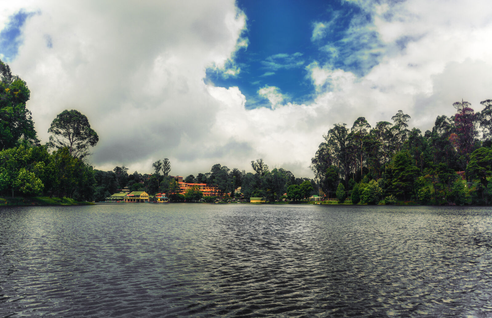 Nikon D5200 sample photo. Blue, sky, green, lake photography