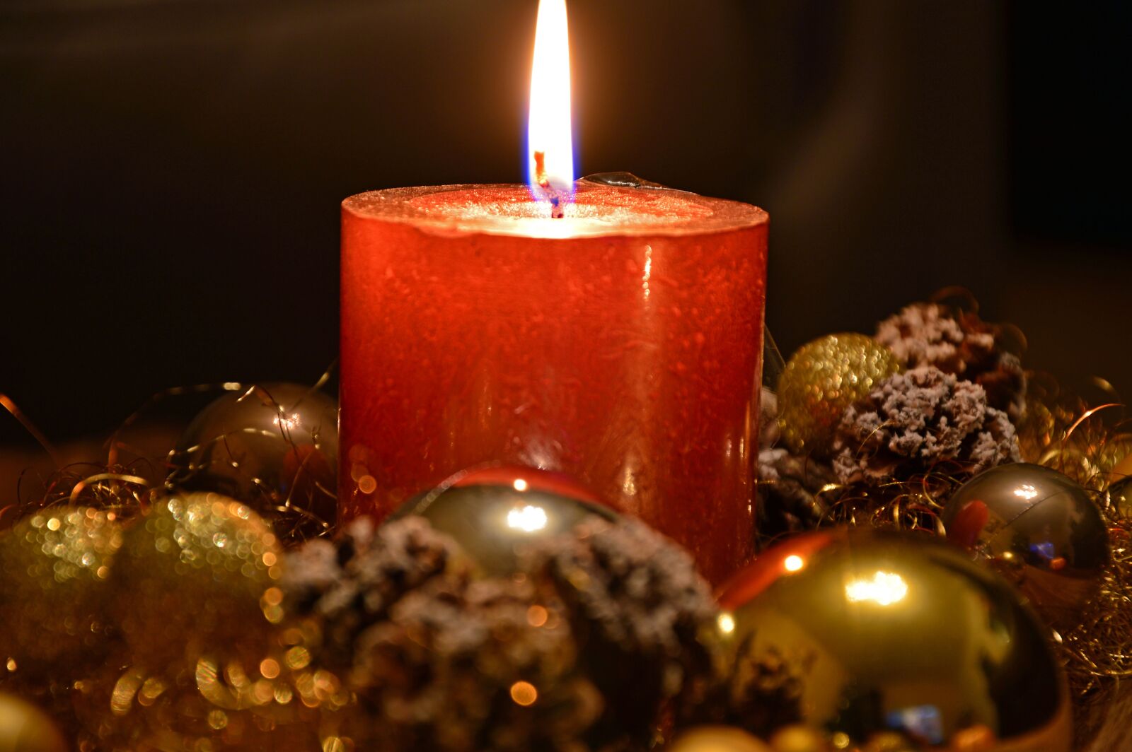 Nikon D3200 sample photo. Candle, christmas candle, candlelight photography