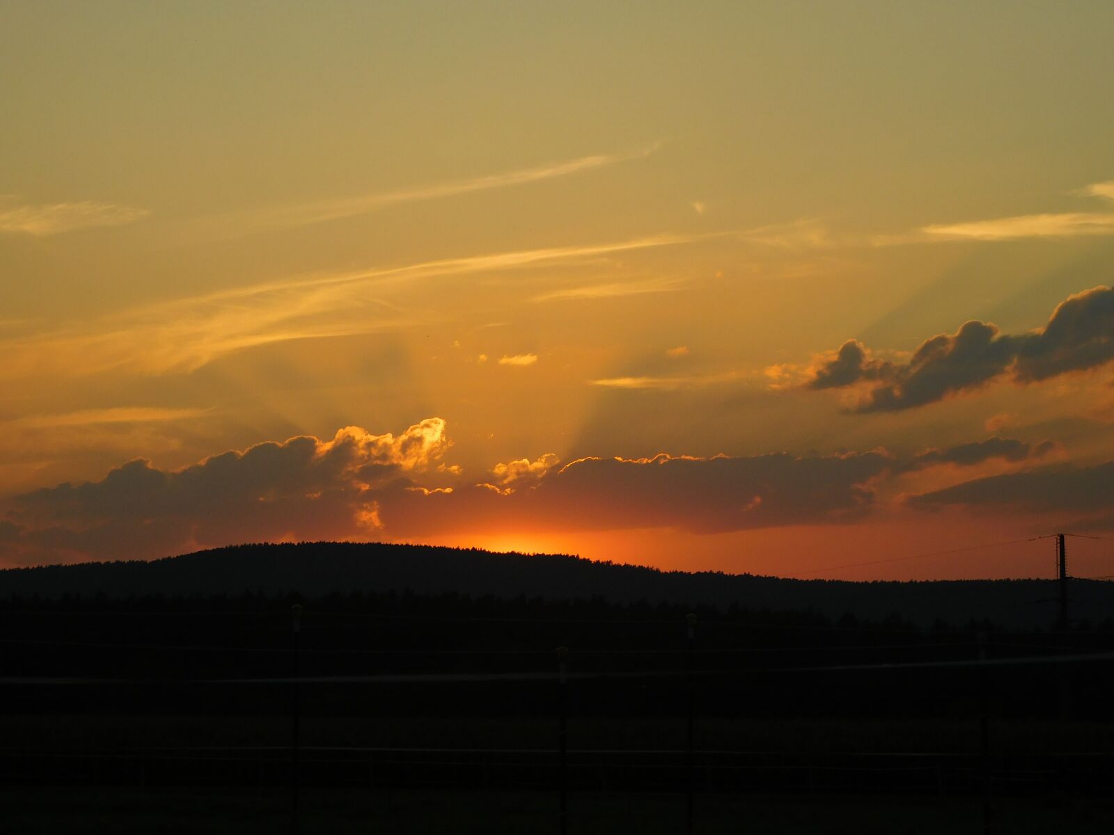 Nikon Coolpix L840 sample photo. Sunset, afterglow, evening sky photography