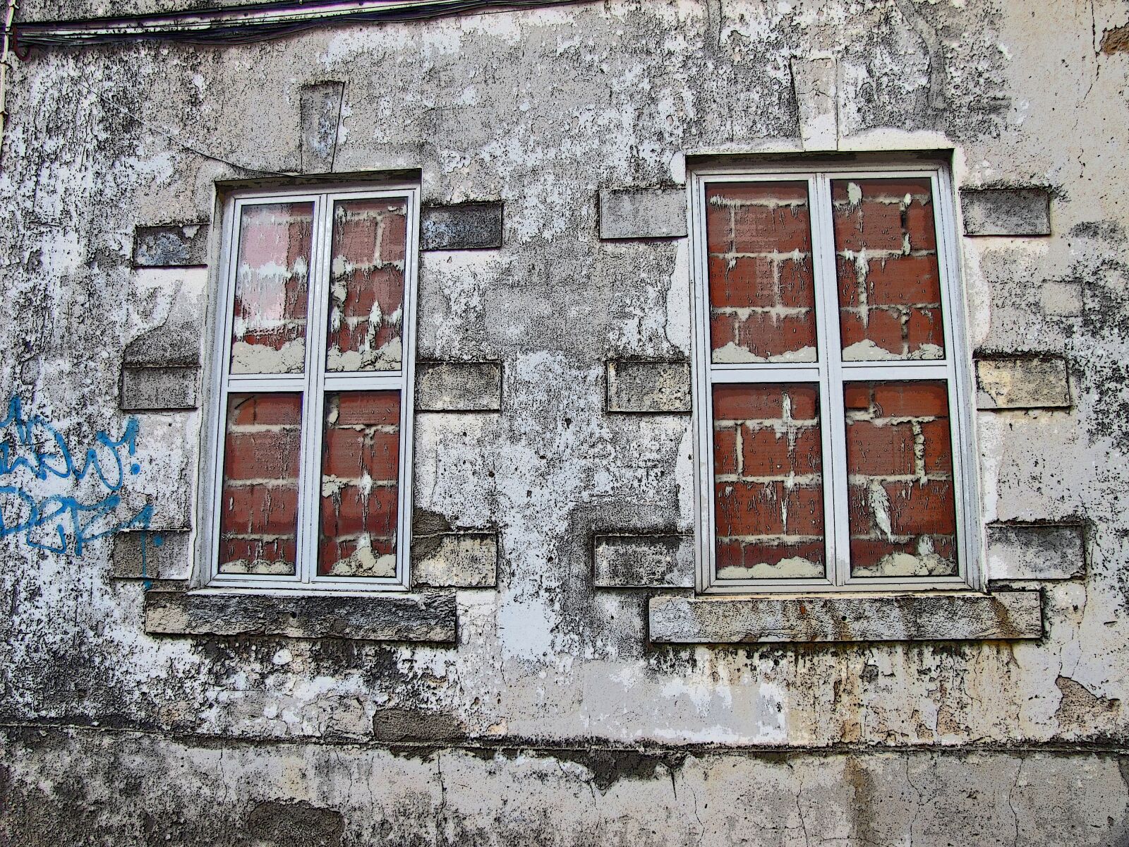 Canon PowerShot SX20 IS sample photo. Window, wall, old building photography