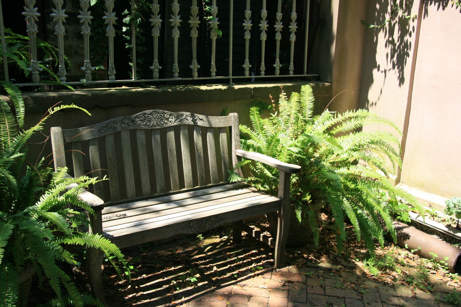 Canon EOS 400D (EOS Digital Rebel XTi / EOS Kiss Digital X) sample photo. Bench, garden, seat photography