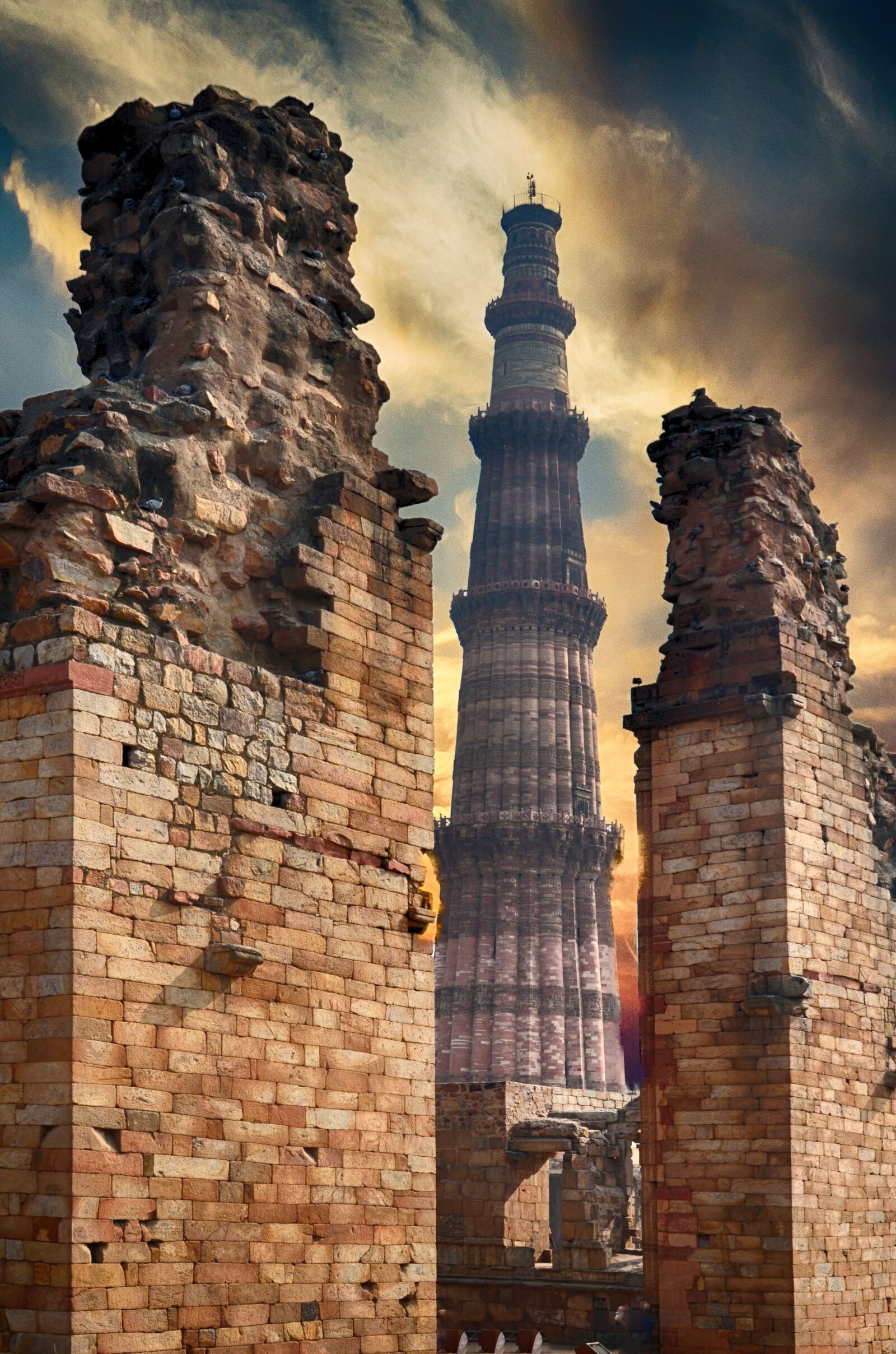 Nikon D7000 sample photo. Kutub, delhi, old tower photography