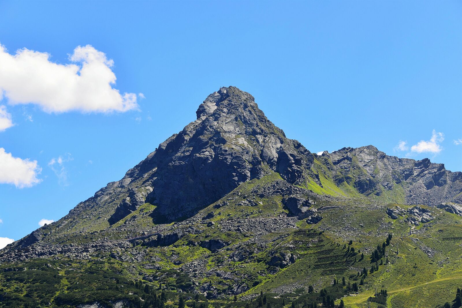 Nikon D610 sample photo. Mountain peak, mountains, clouds photography