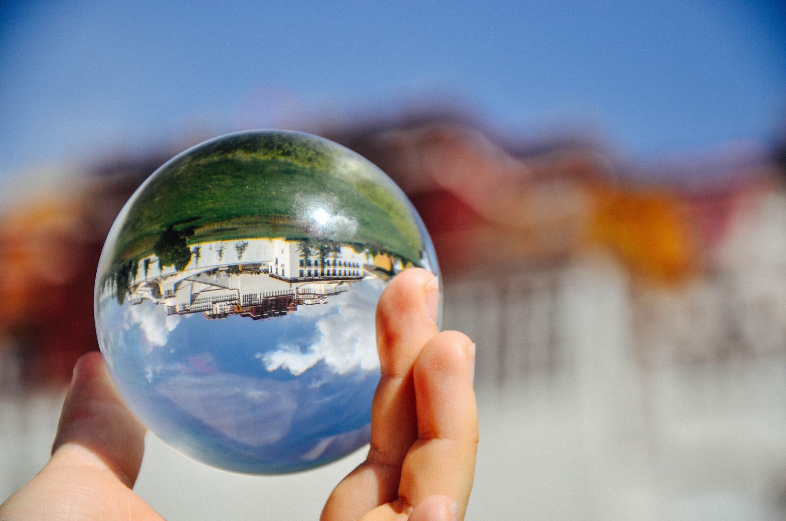 Nikon D7000 sample photo. Crystal ball, tibet, creative photography