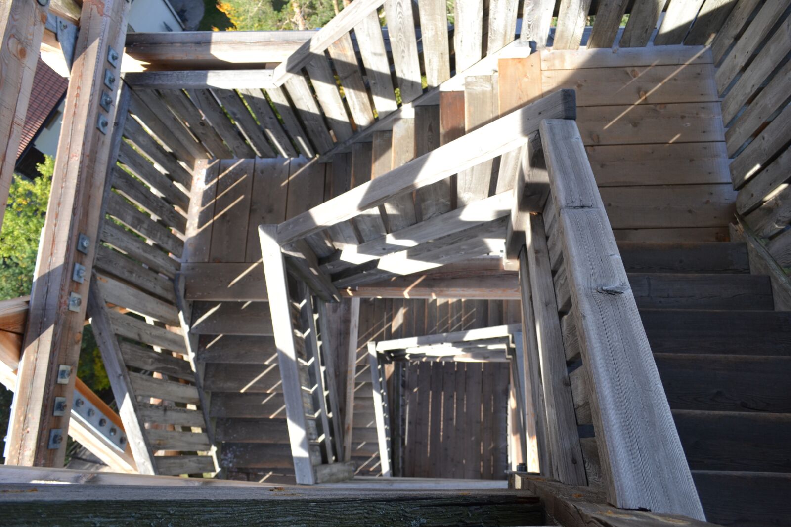 Nikon D3100 sample photo. Stairs, wood, architecture photography