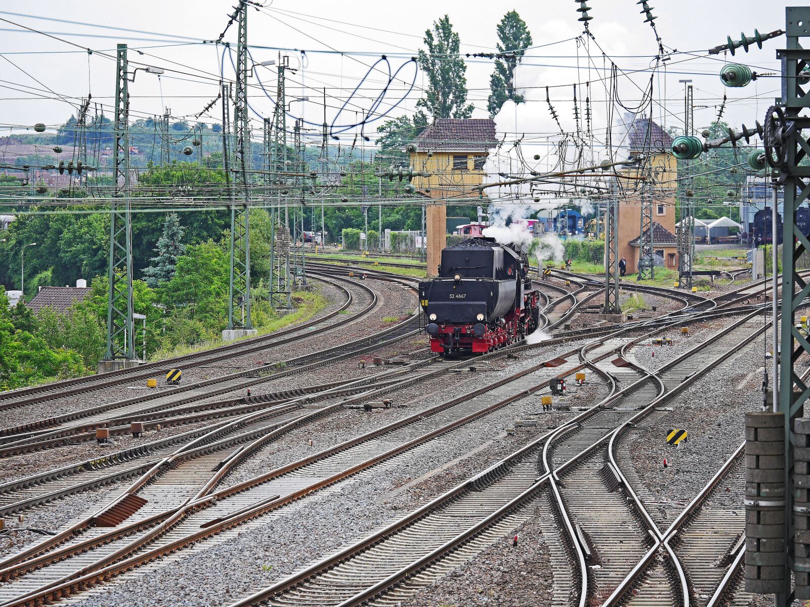 Panasonic Lumix DMC-GH3 sample photo. Steam locomotive, reiter signal photography
