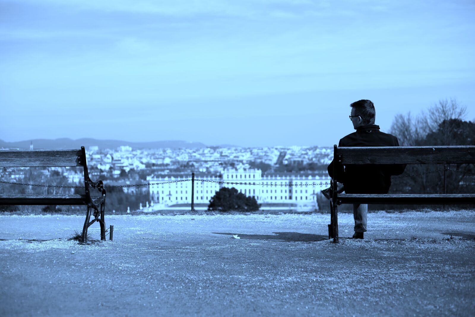 Canon EOS 6D + Canon EF 50mm F1.8 STM sample photo. Man, bench, loneliness photography