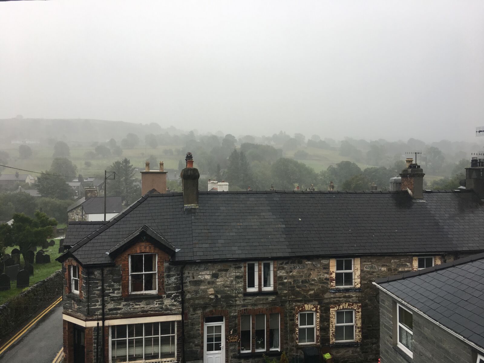 Apple iPhone 6s sample photo. Wales, fog, rain photography