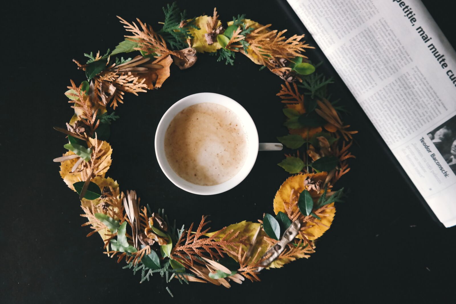 Samsung NX300 sample photo. Coffee, cup, drink, leaves photography