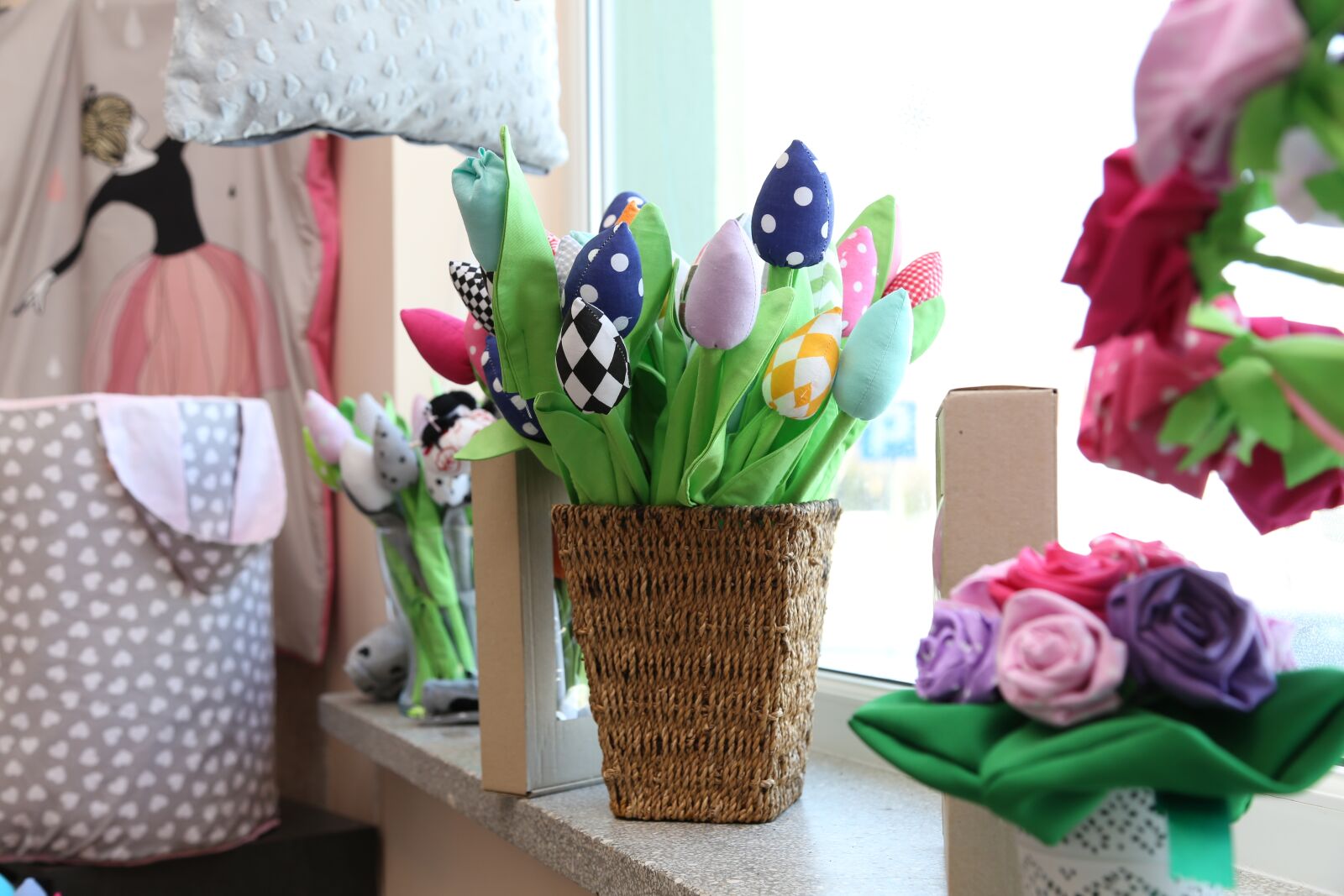 Canon EOS 6D + Canon EF 24-105mm F4L IS USM sample photo. Handicraft, the fabric, flowers photography