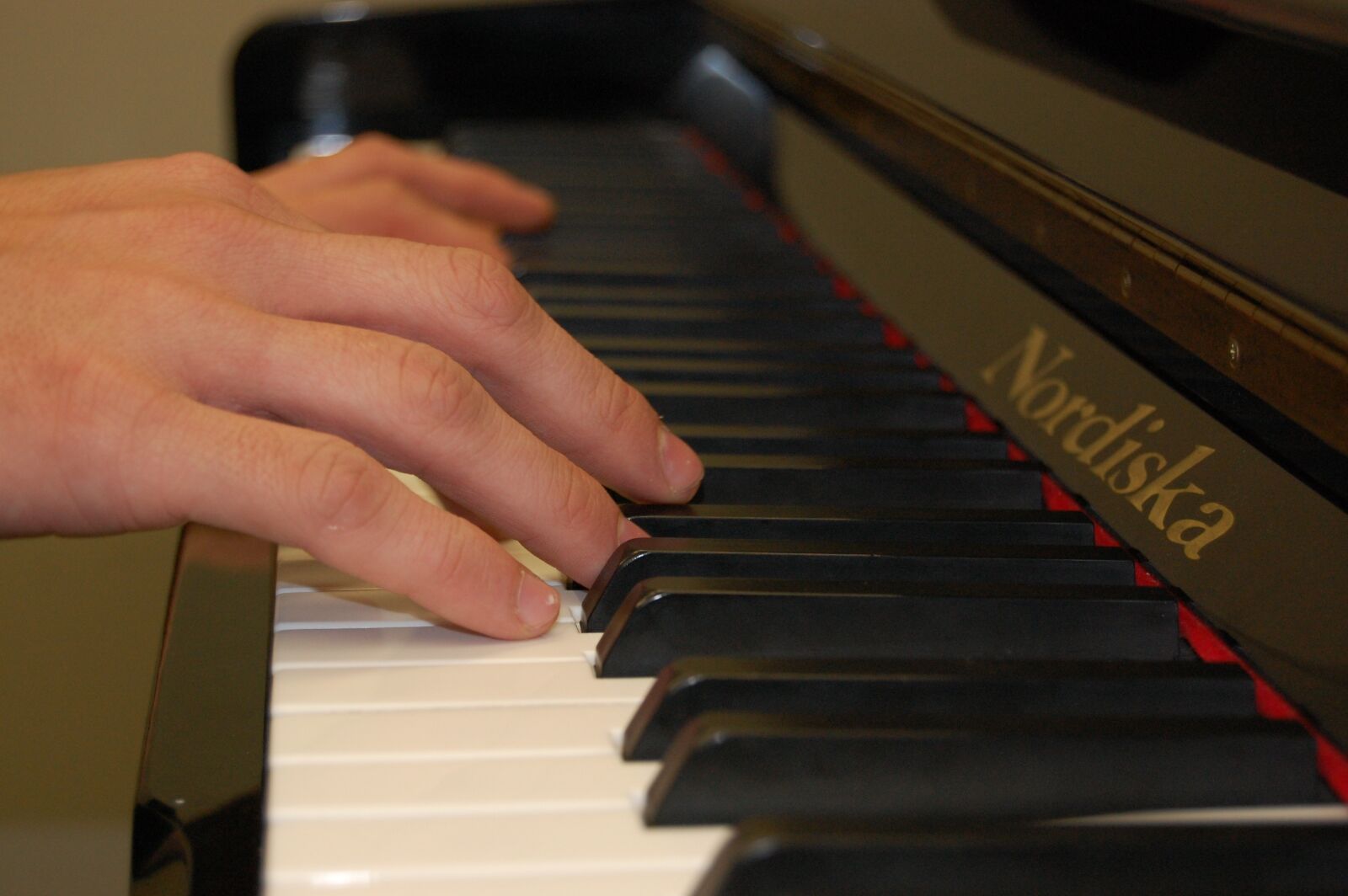 Nikon D40 sample photo. Piano, hands, playing photography